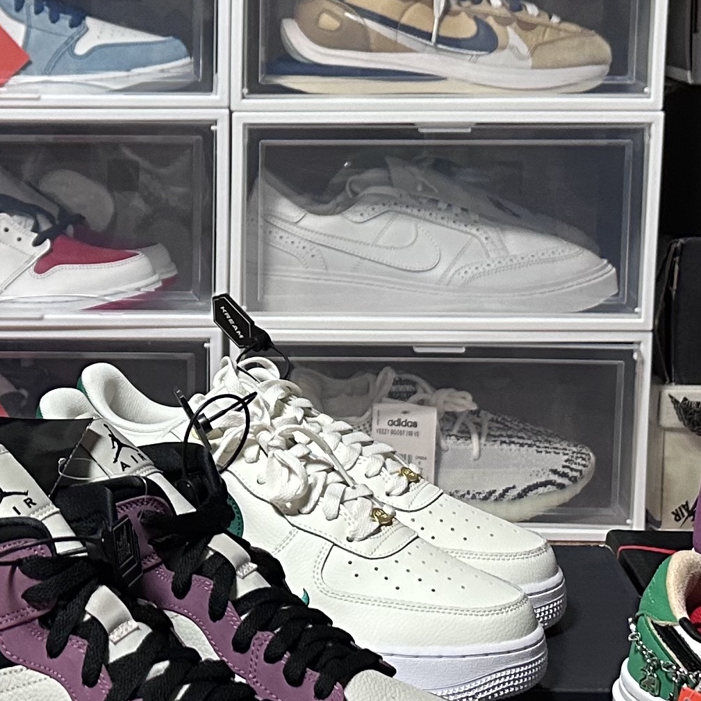 Nike Air Force 1 '07 LV8 40th Anniversary Join Forces Sail Malachite 착용 스타일