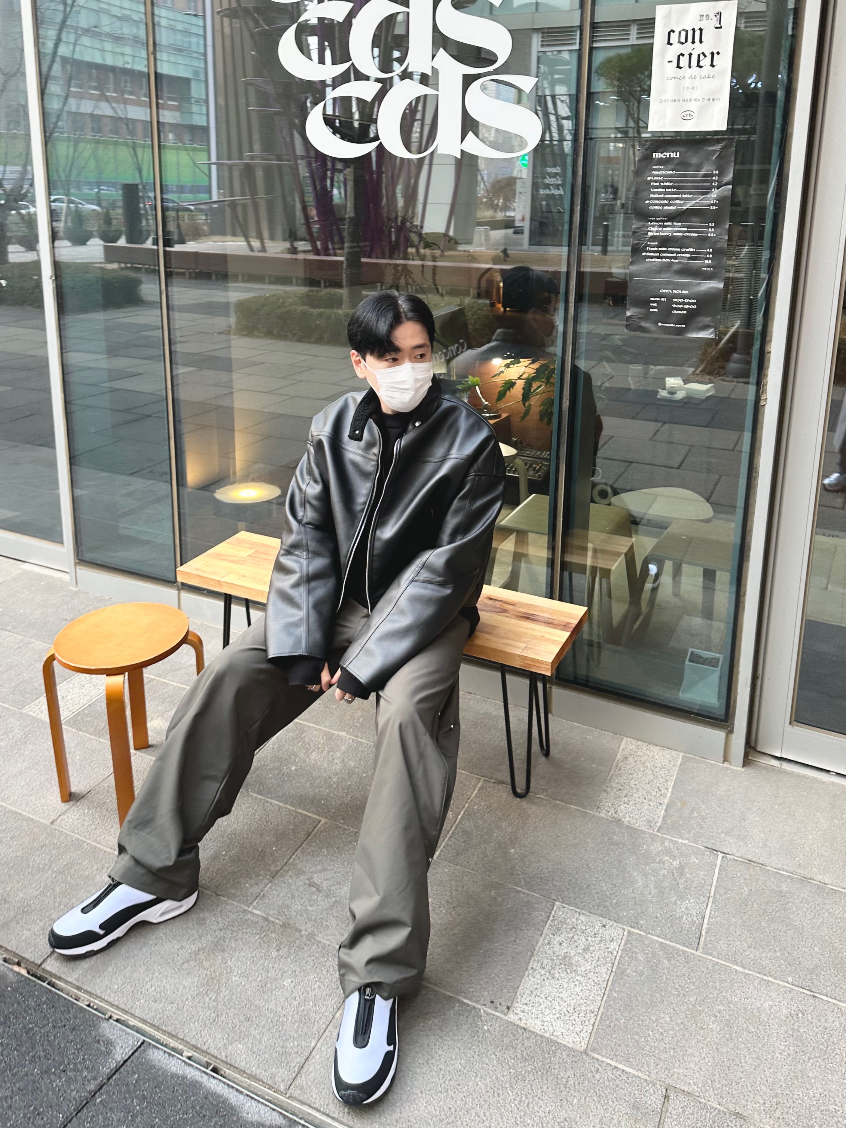 Nike x Comme des Garcons Homme Plus Air Max Sunder SP White Black 착용 스타일 - 2