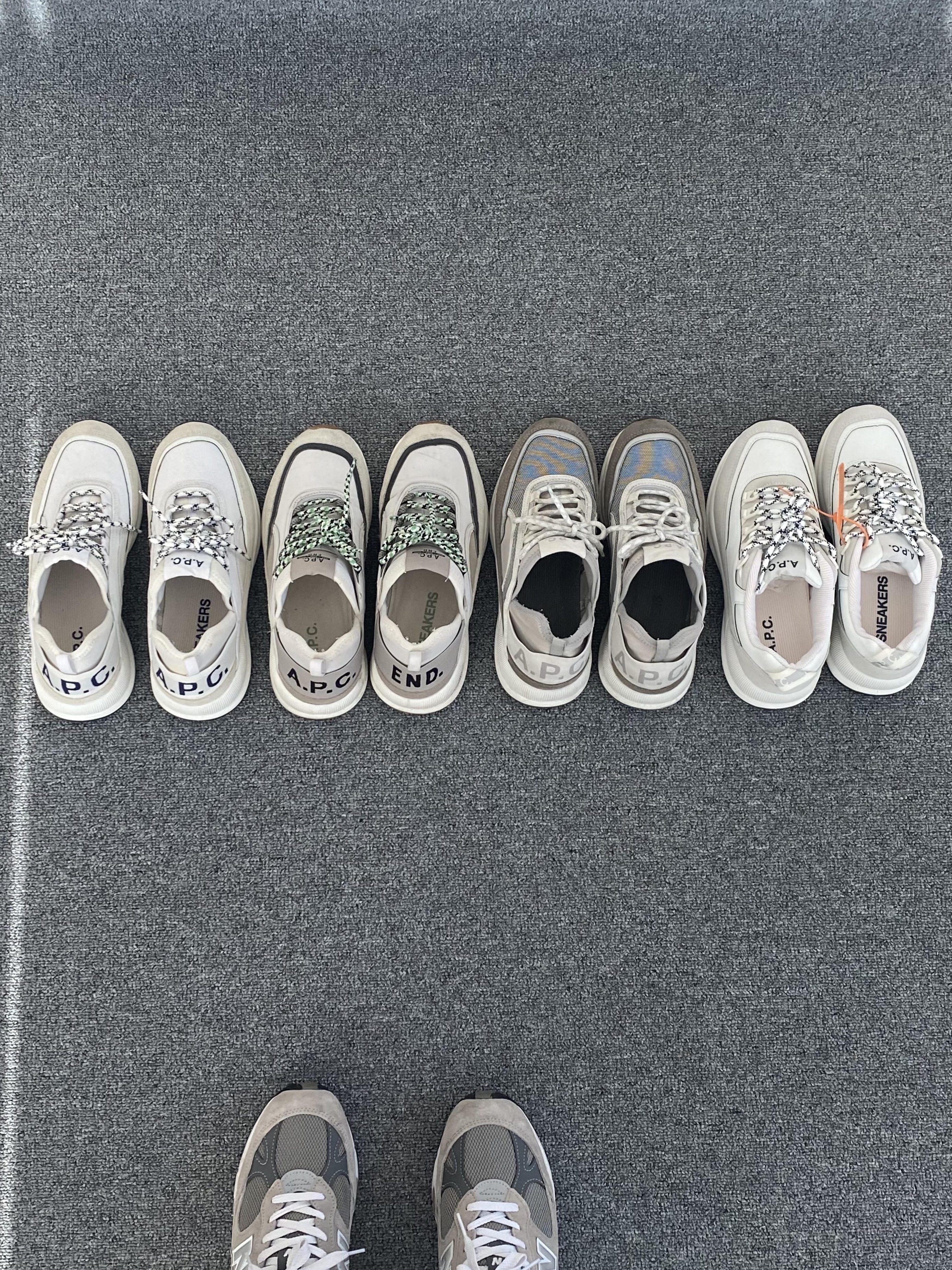 New Balance 991 Made in UK Grey 착용 스타일 - 2