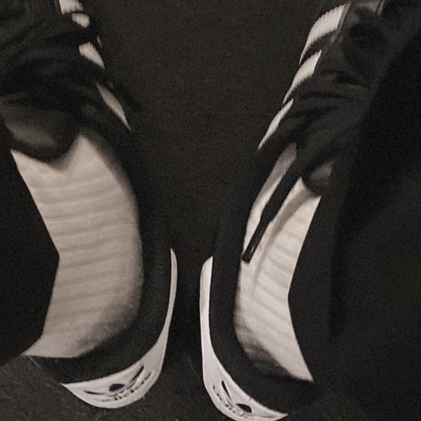 (J) Adidas Superstar Black White 착용 스타일 - 2