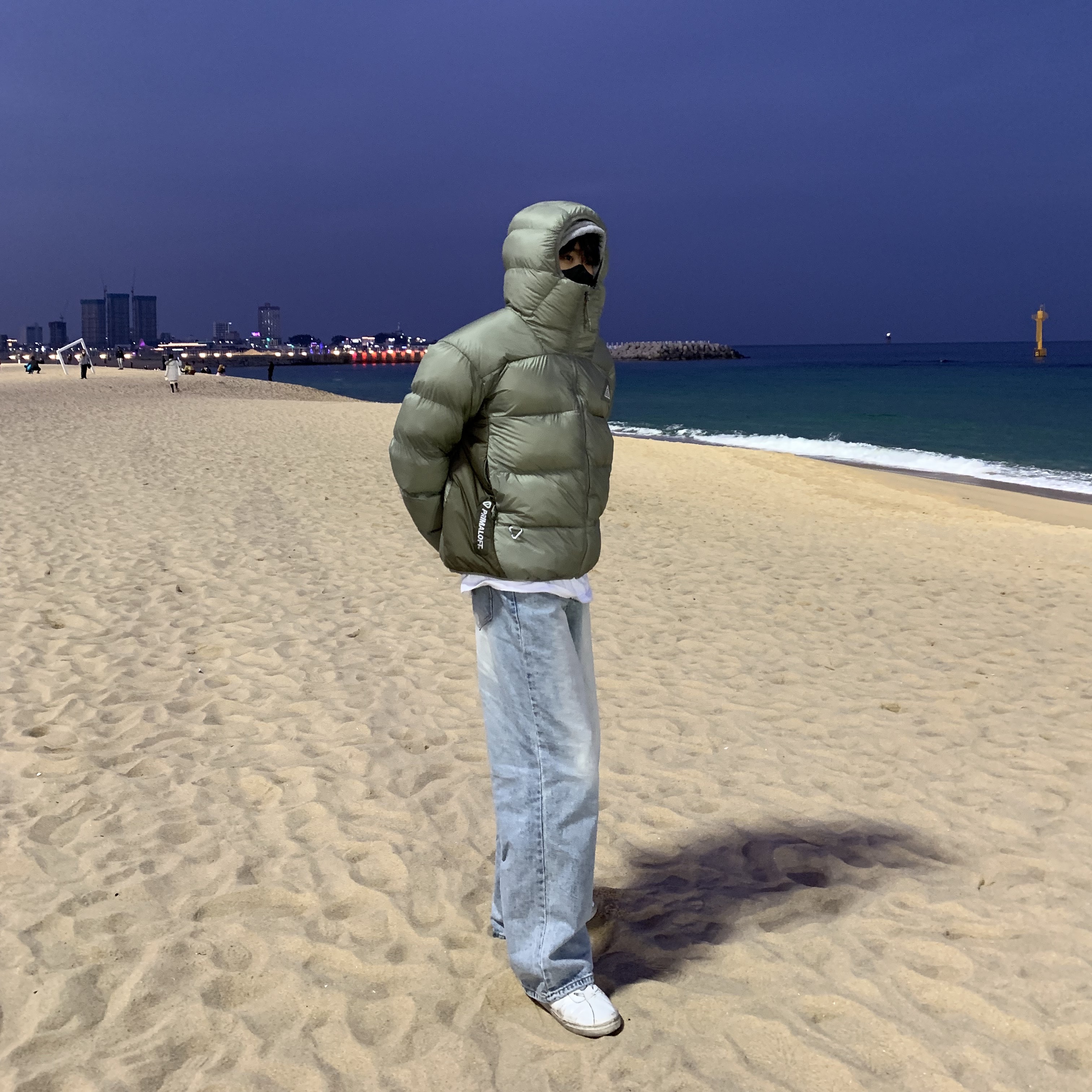 Nike ACG Therma-Fit ADV Lunar Lake Puffer Jacket Light Army - Asia 착용 스타일 - 1