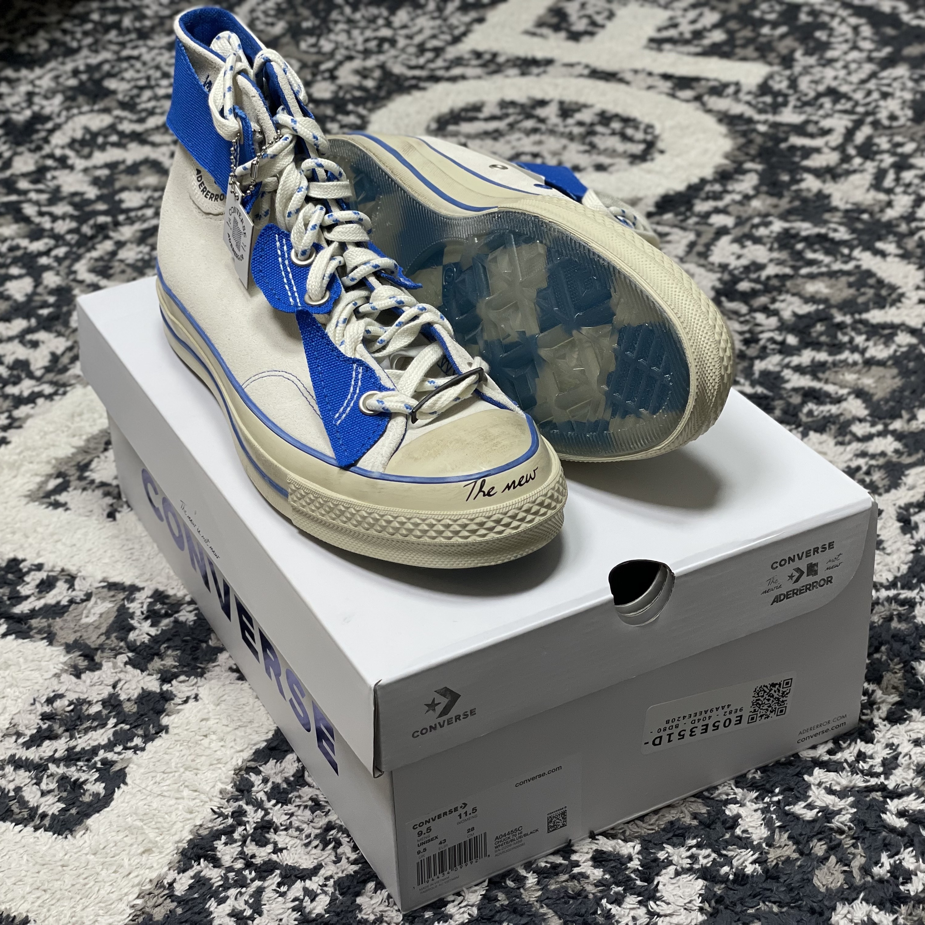 Converse x Ader Error Chuck 70 High White 착용 스타일 - 1