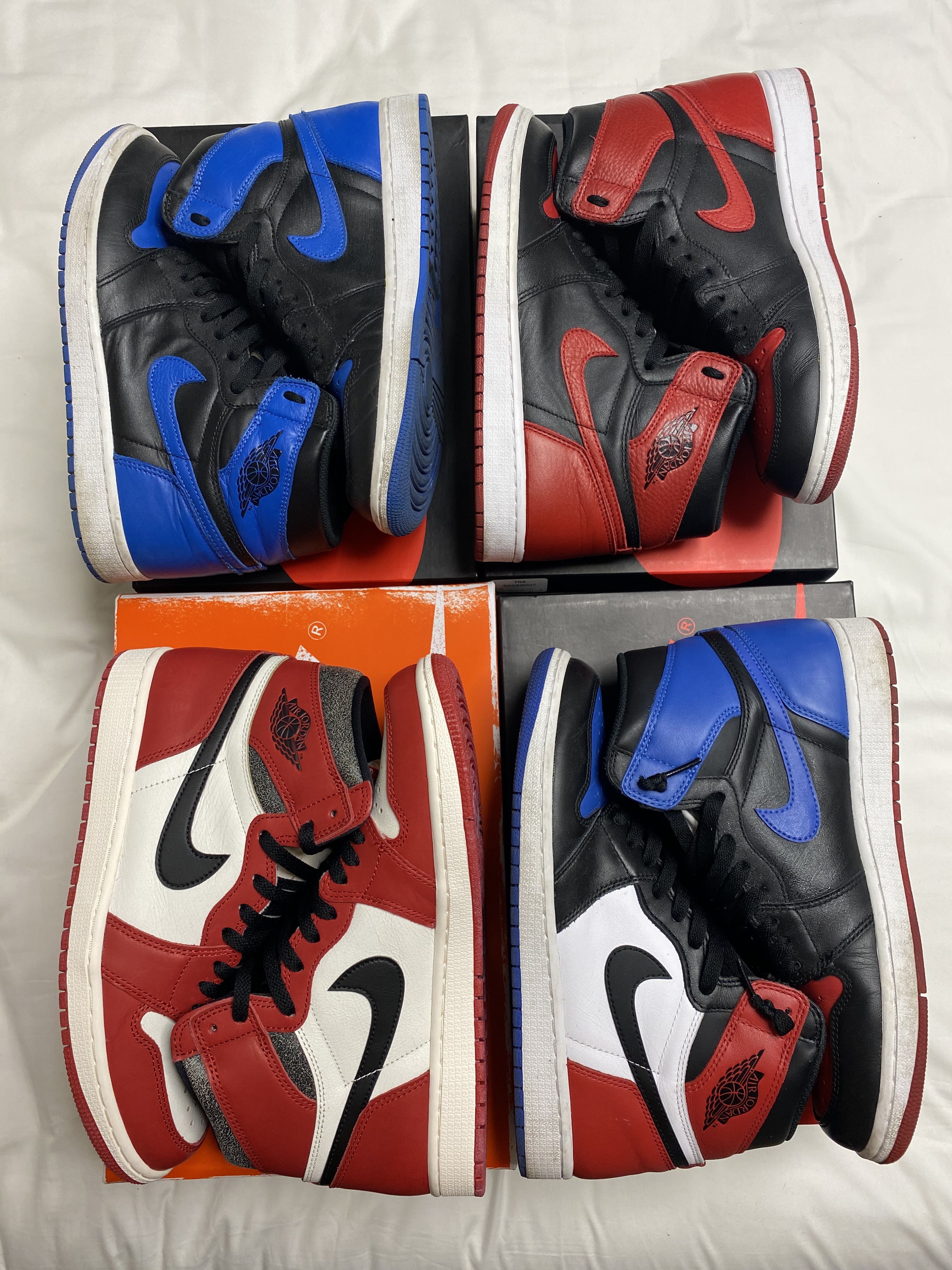 Jordan 1 Retro High OG Chicago 2022, Jordan 1 Retro High OG Bred Banned 2016 착용 스타일