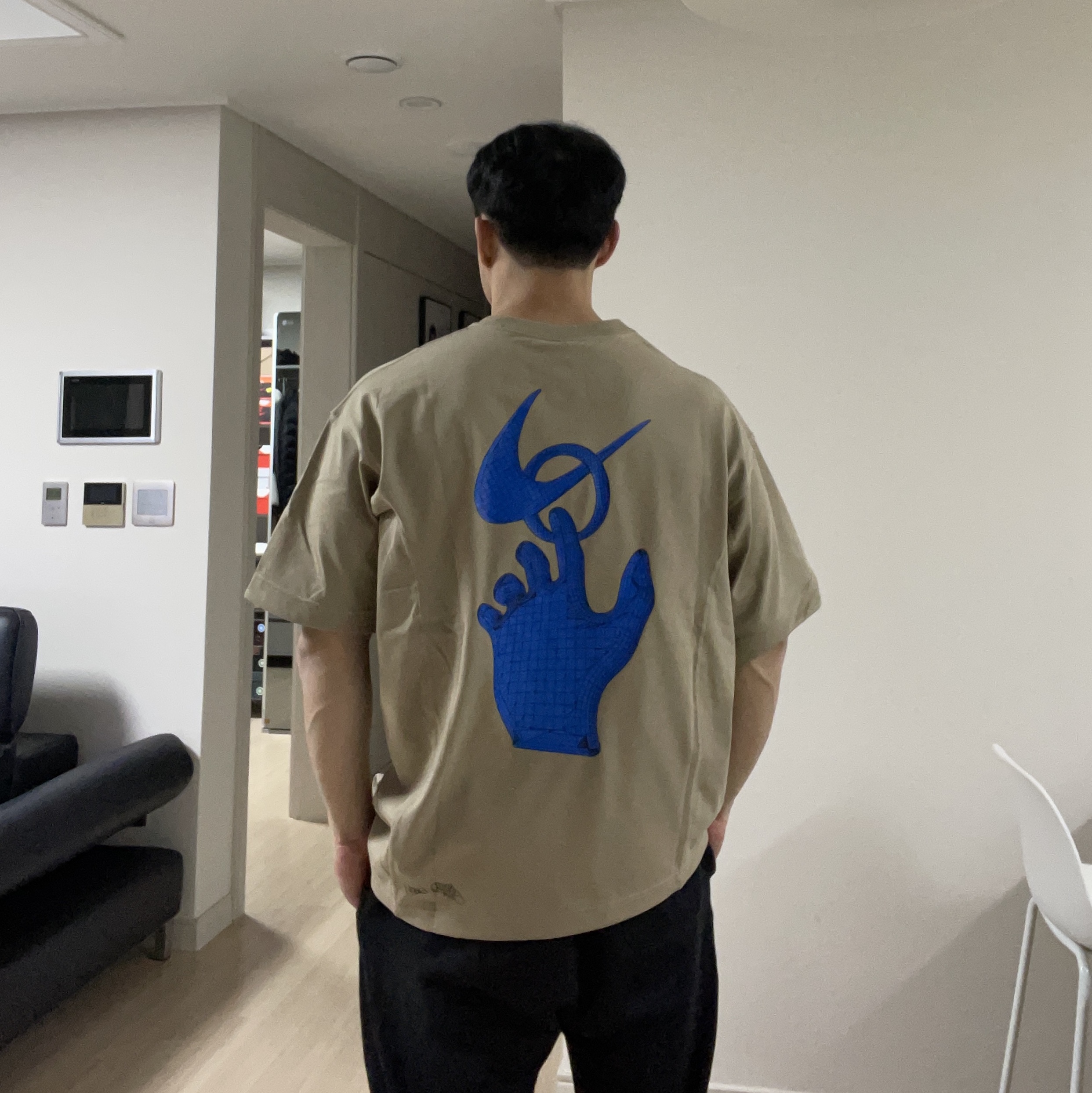 Nike x Off-White NRG T-Shirt Khaki - Asia 착용 스타일