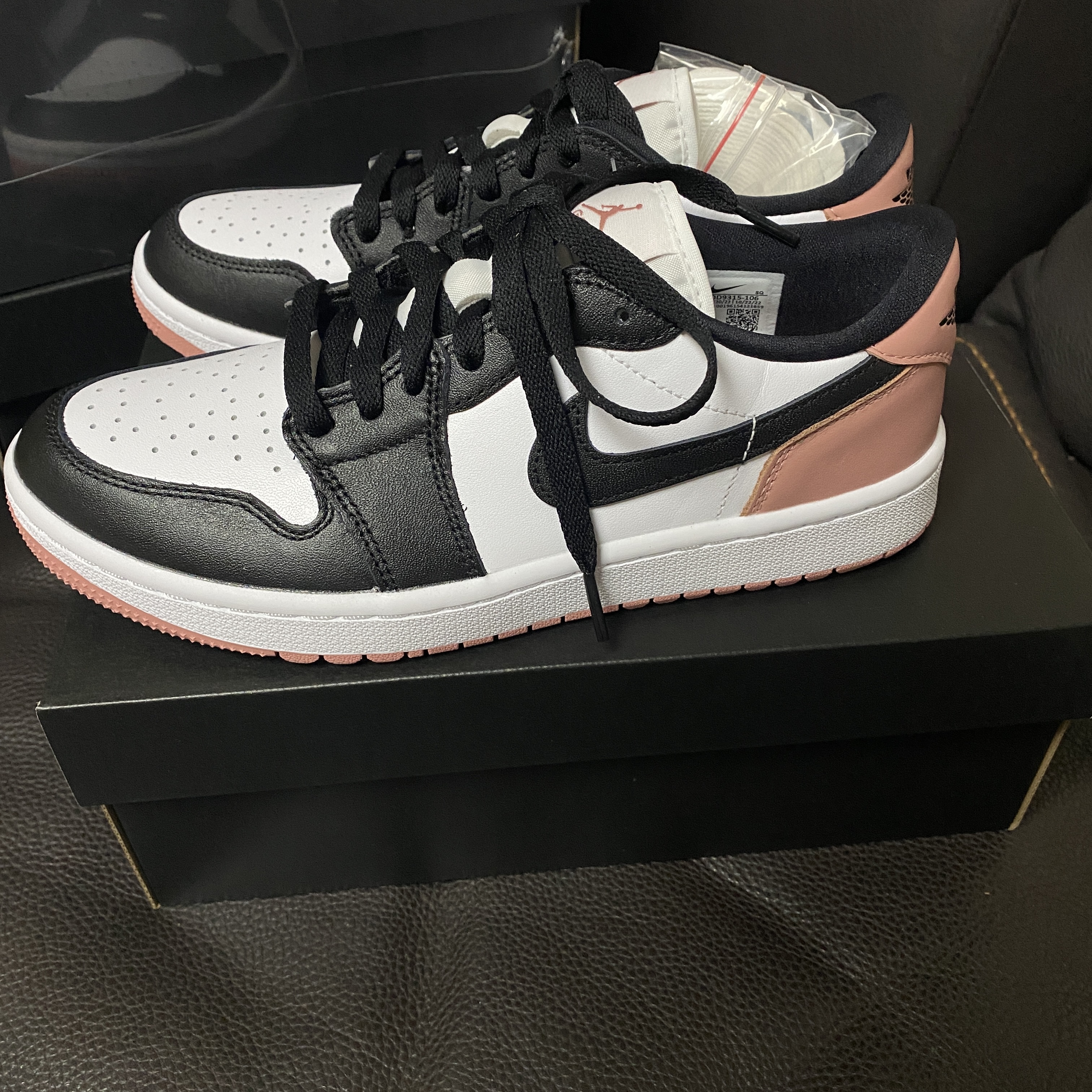 Jordan 1 Low Golf Rust Pink 착용 스타일 - 2