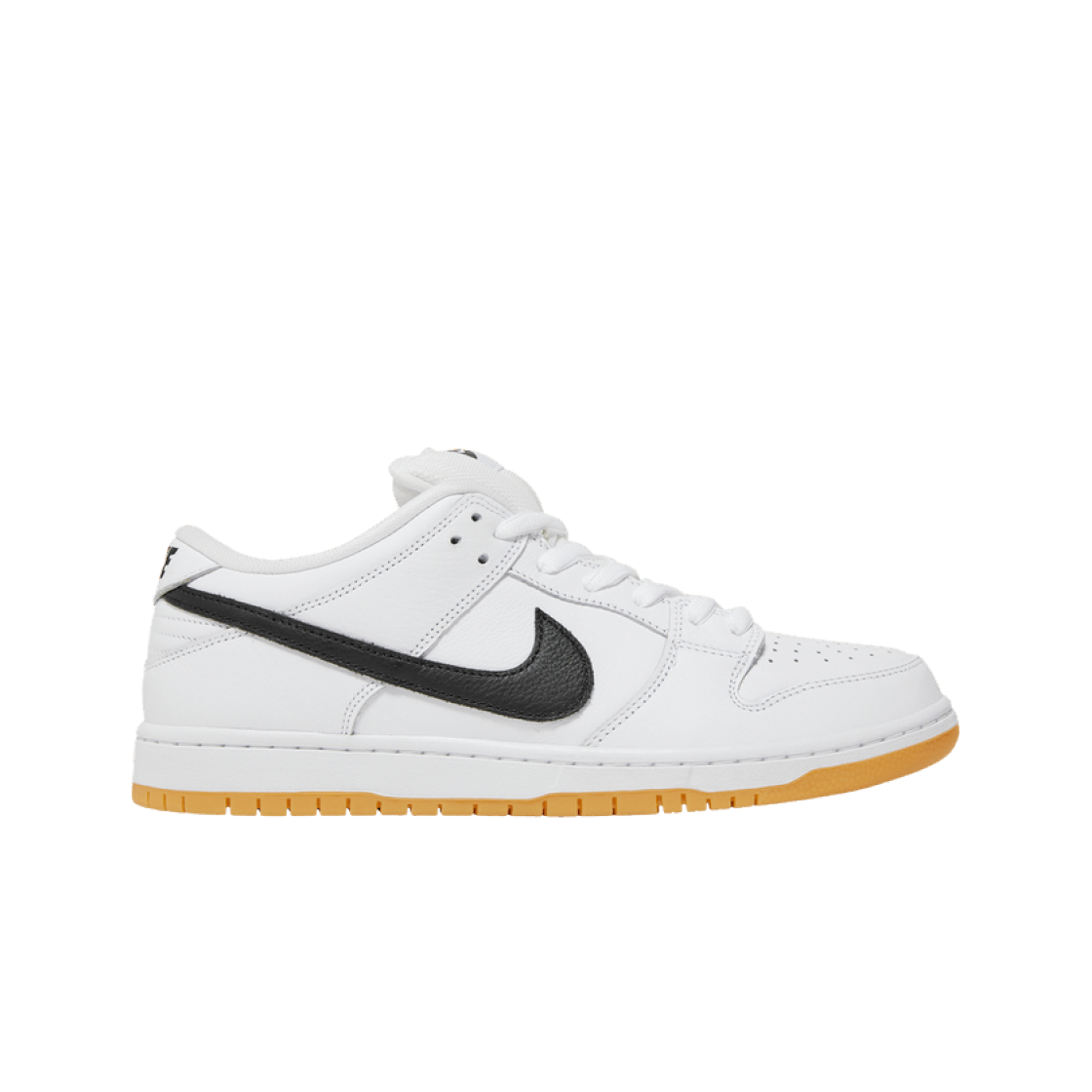 나이키 SB 덩크 로우 프로 화이트 앤 검 라이트 브라운(Nike SB Dunk Low Pro White and Gum Light Brown)