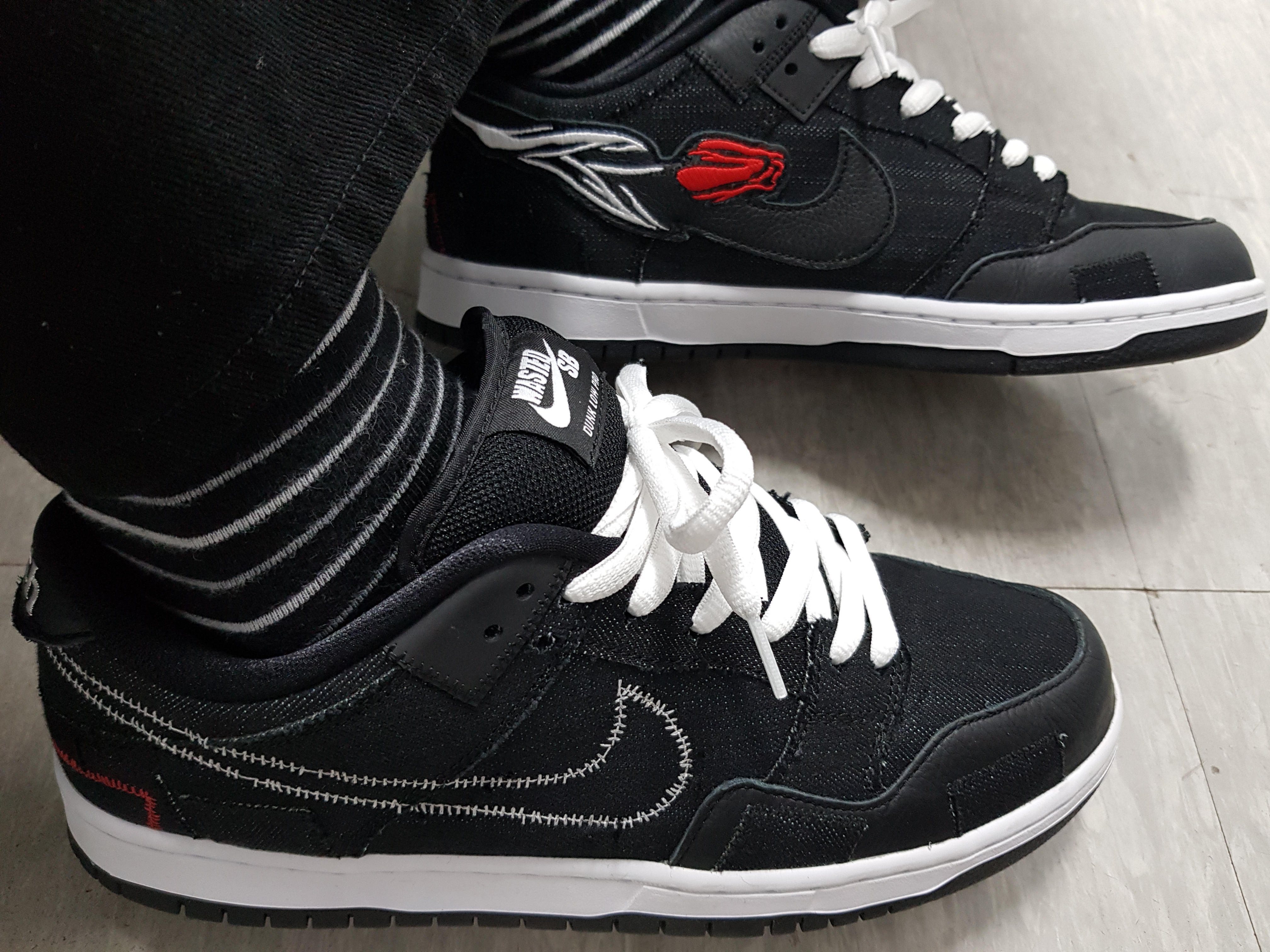 Nike x Verdy SB Dunk Low Pro Wasted Youth (Regular Box) 착용 스타일 - 1