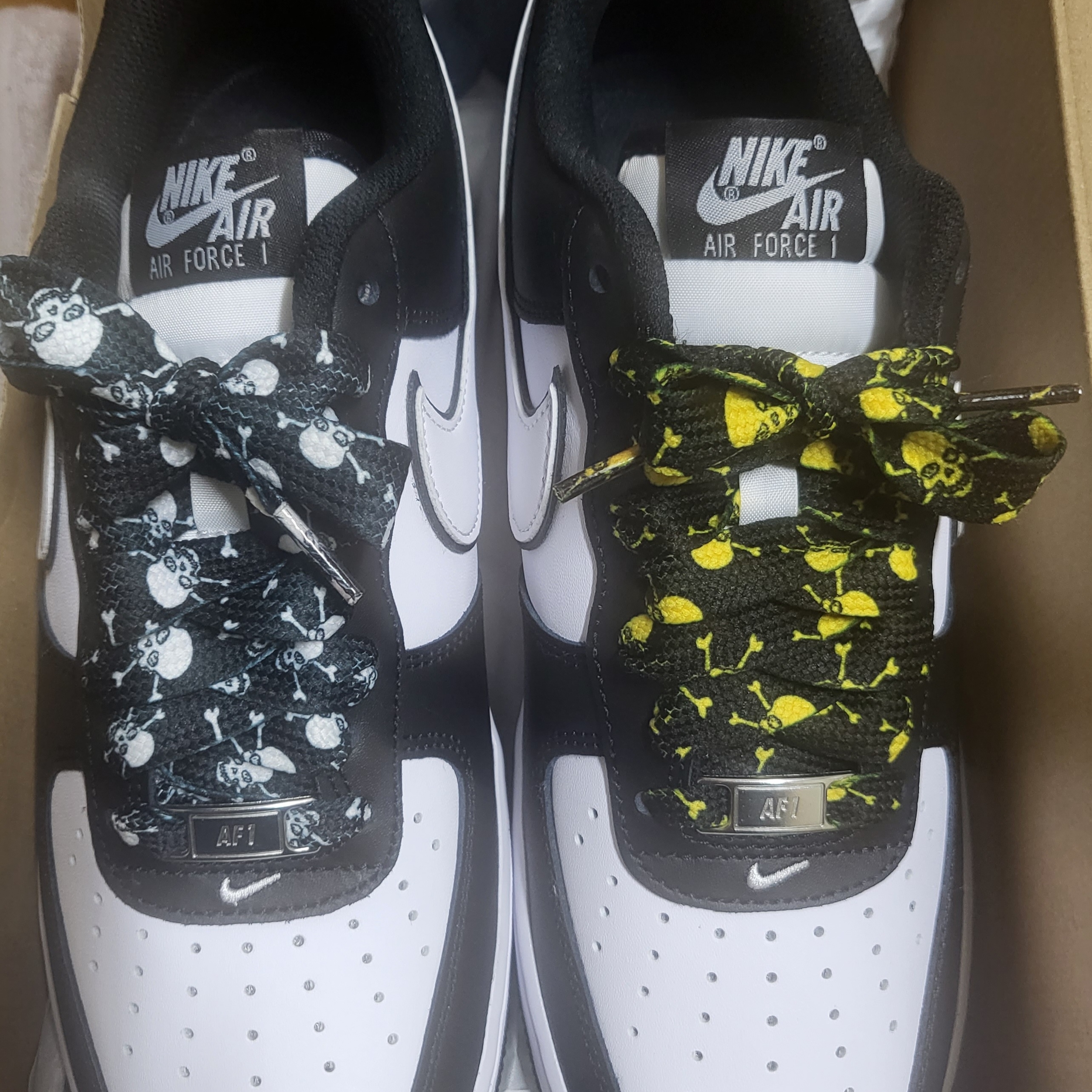 Nike Air Force 1 '07 Black White 착용 스타일