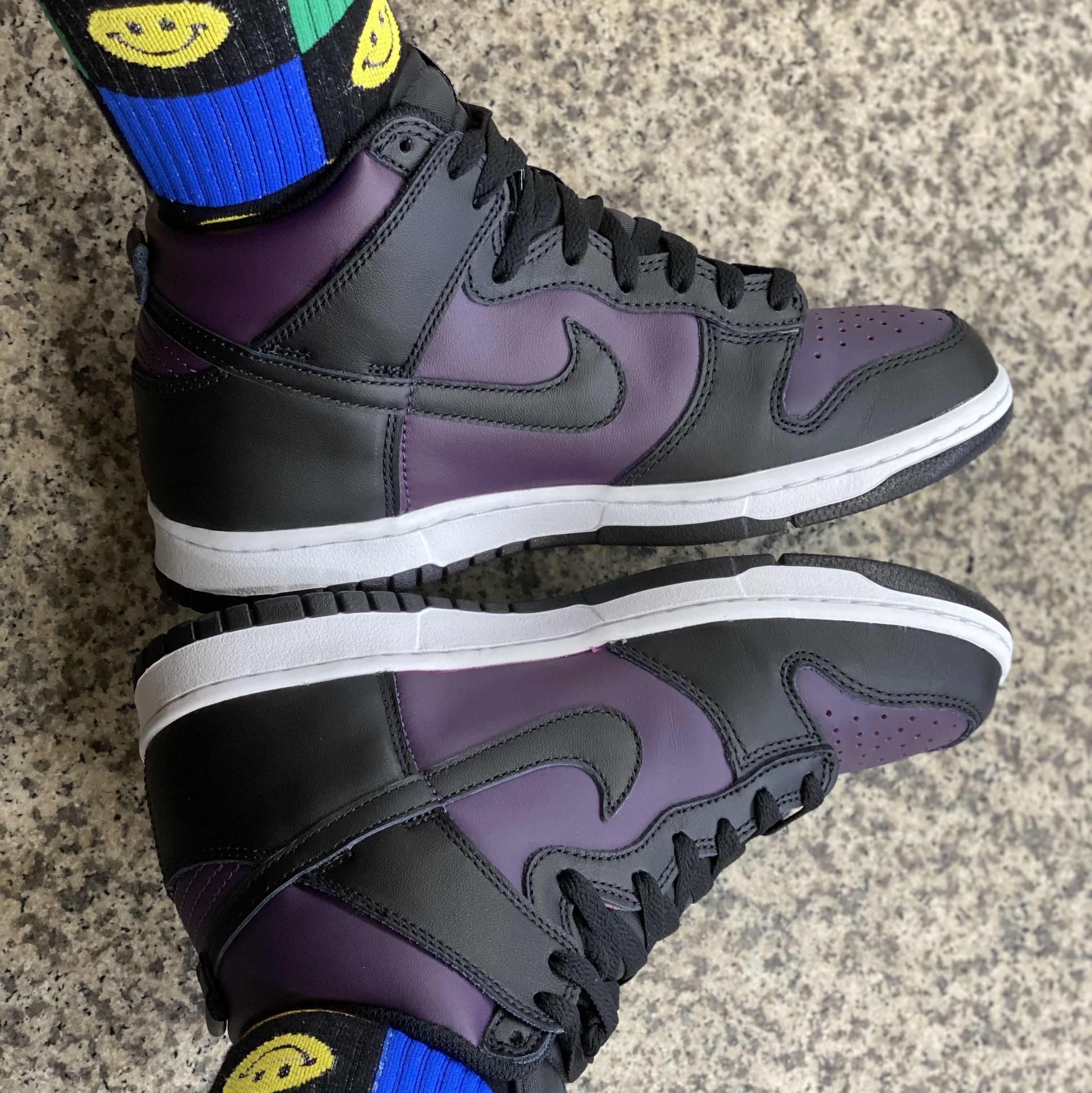 Nike x Fragment Dunk High Black 착용 스타일