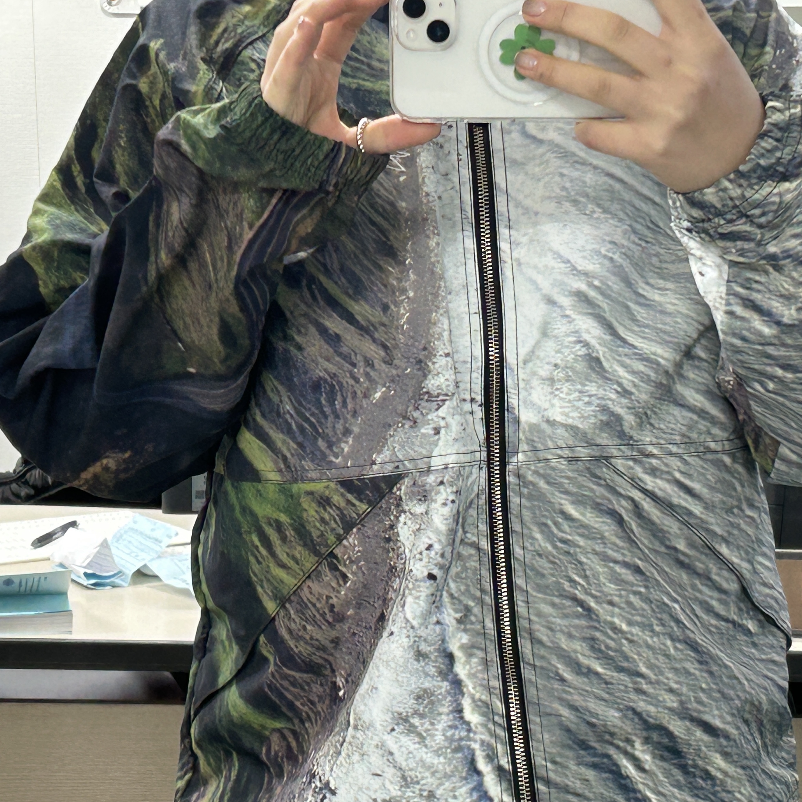 Stussy Coastline Beach Shell Jacket Multi 착용 스타일 - 1