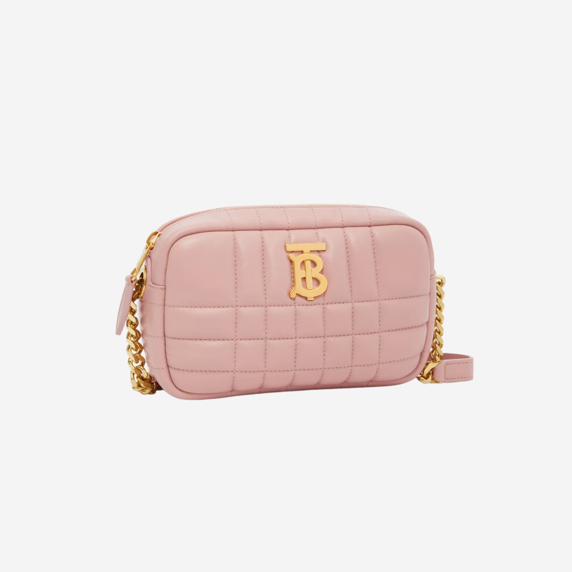 Burberry Quilted Leather Mini Lola Camera Bag Dusky Pink 상세 이미지 2