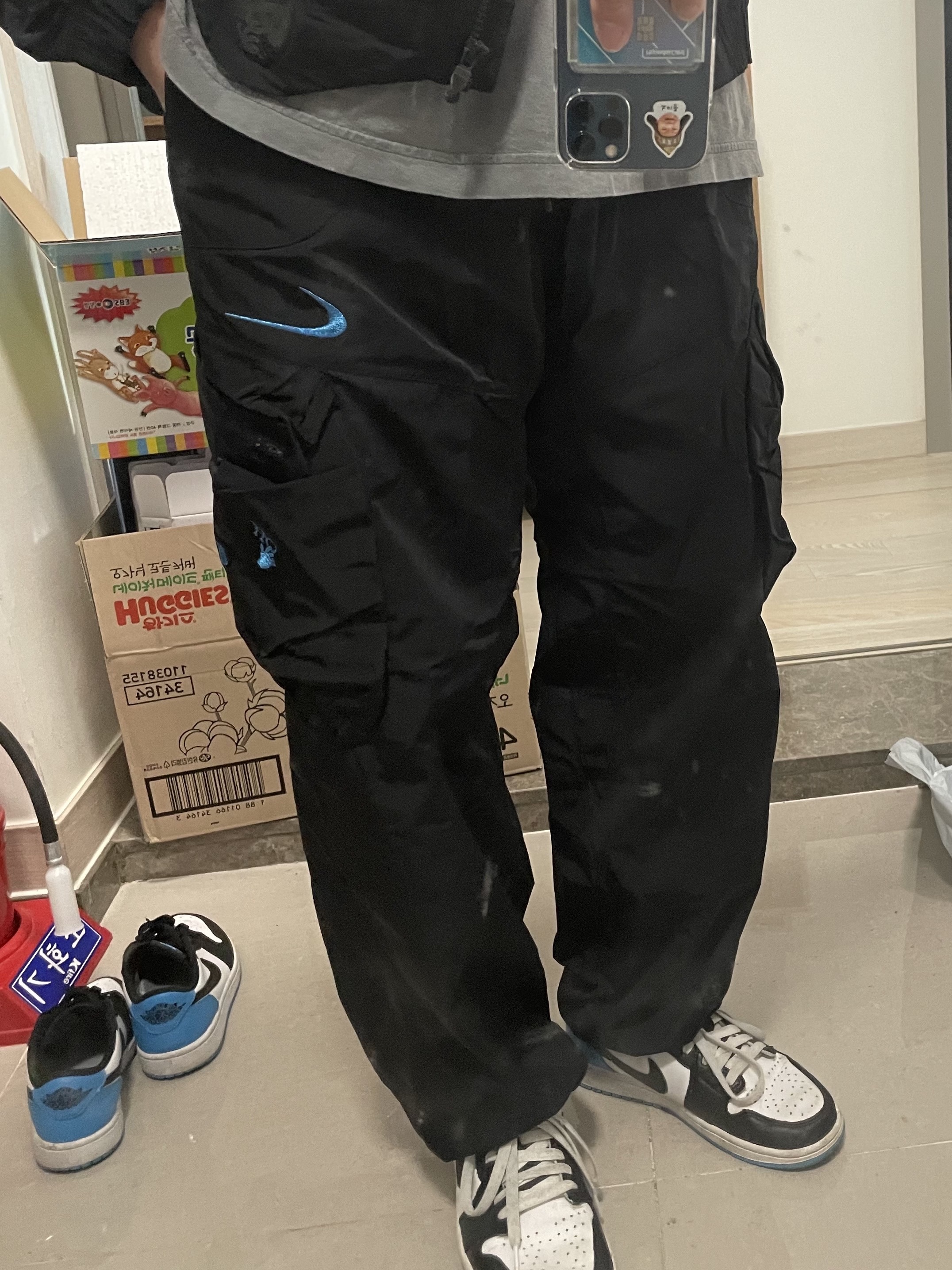 Nike x Off-White NRG Track Suit Black - US/EU 착용 스타일 - 4