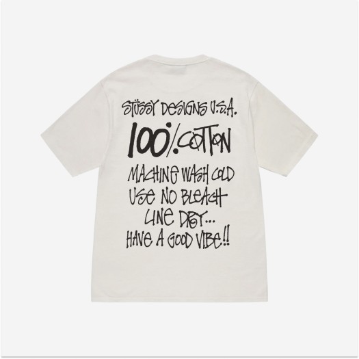 스투시 100% 피그먼트 다이드 티셔츠 내츄럴