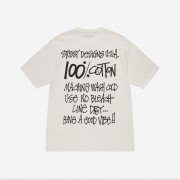 Stussy 100% Pigment Dyed T-Shirt Natural