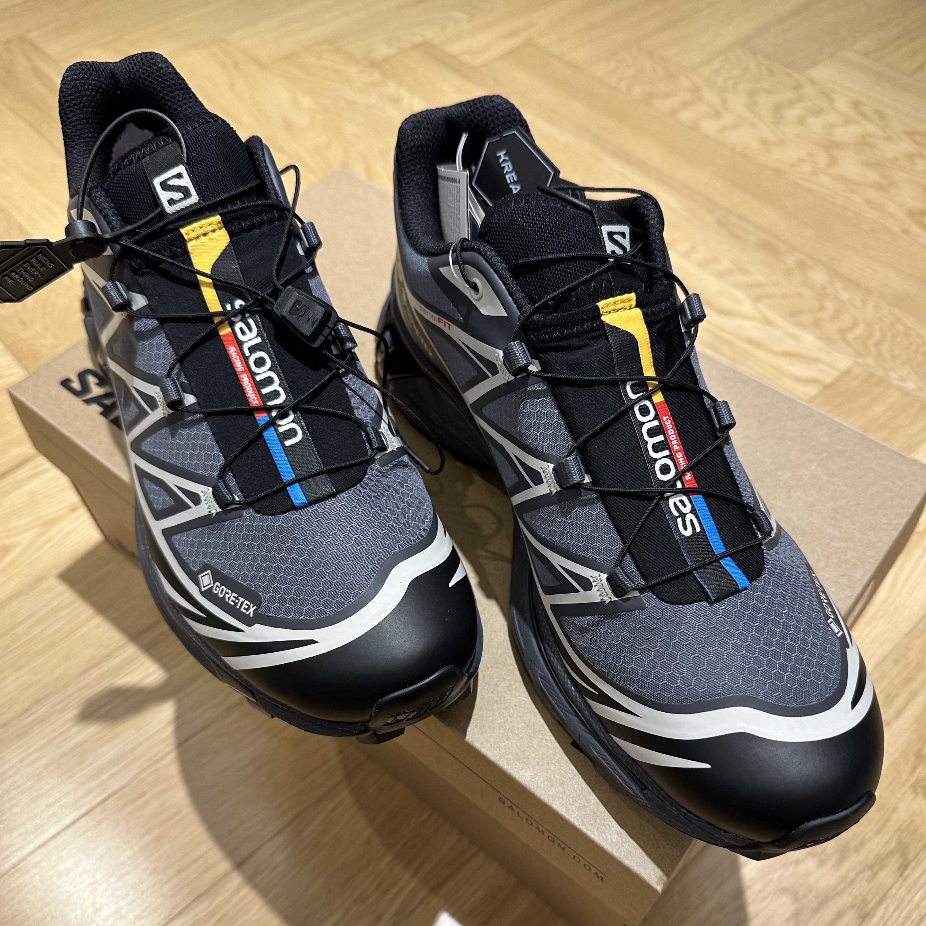 Salomon XT-6 Gore-Tex Black Ebony 착용 스타일 - 1