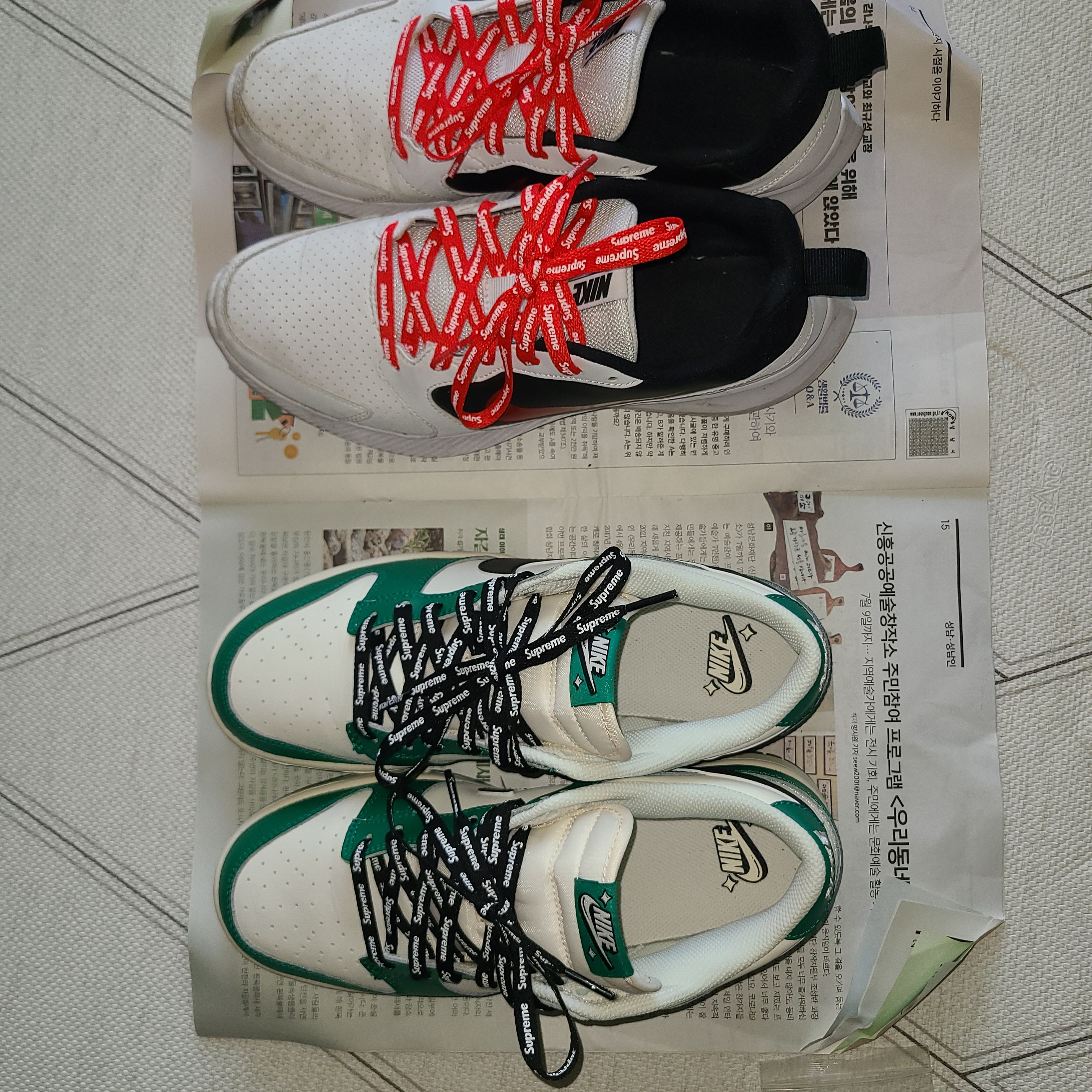 Nike Dunk Low Retro SE Jackpot Malachite 착용 스타일 - 2
