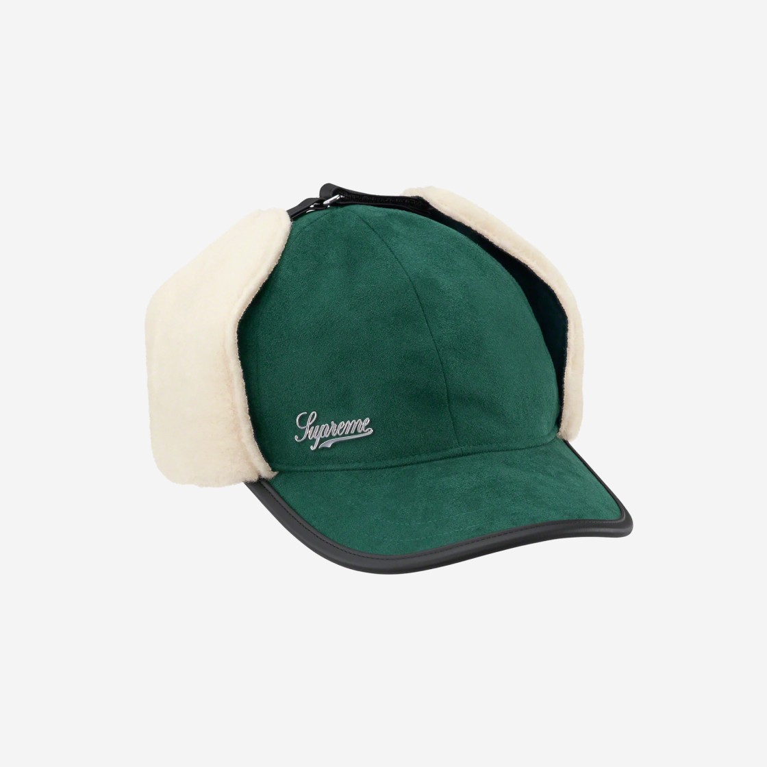 Supreme Shearling Earflap 6-Panel Dark Green - 22FW 상세 이미지 2