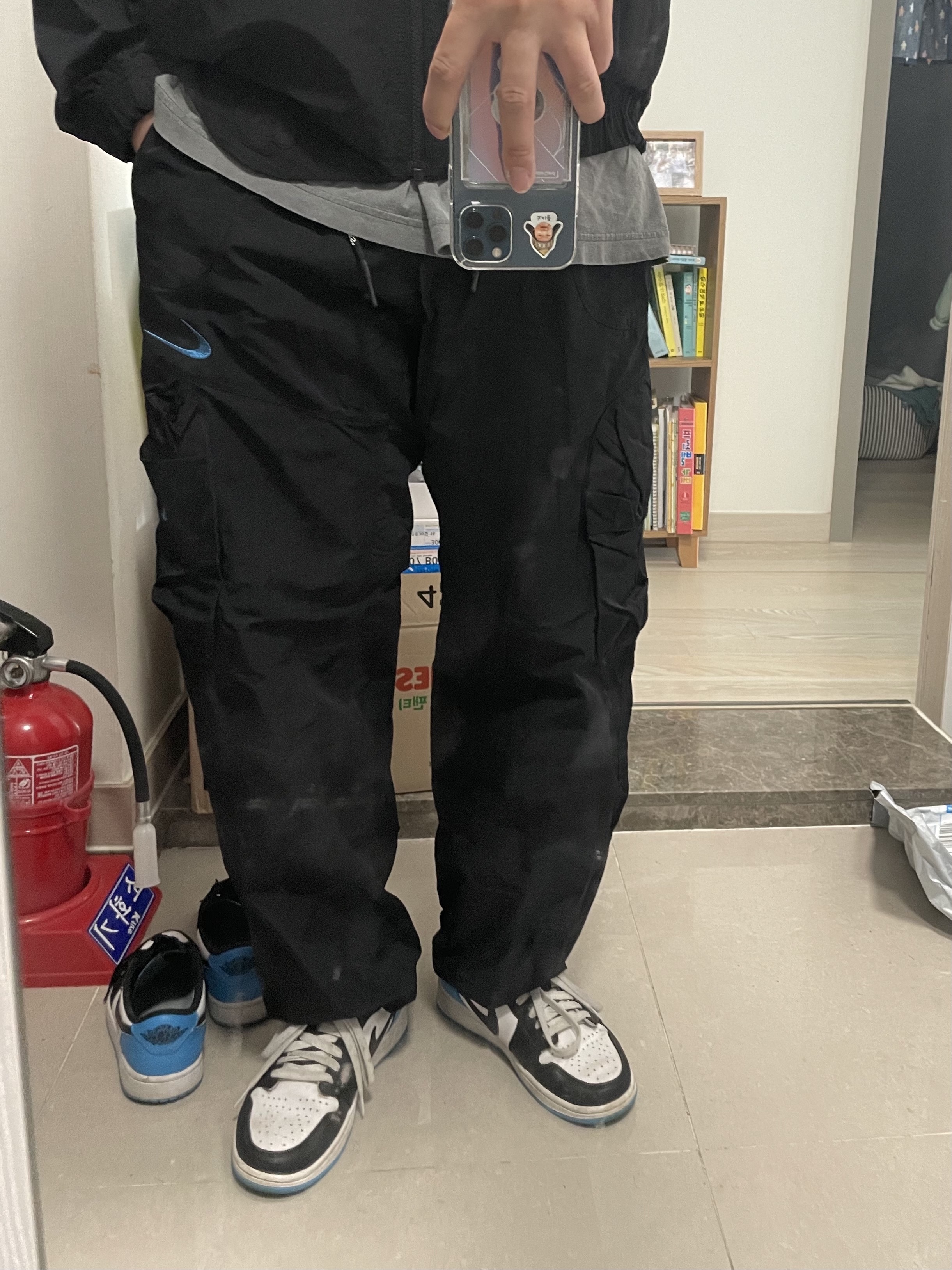Nike x Off-White NRG Track Suit Black - US/EU 착용 스타일 - 3