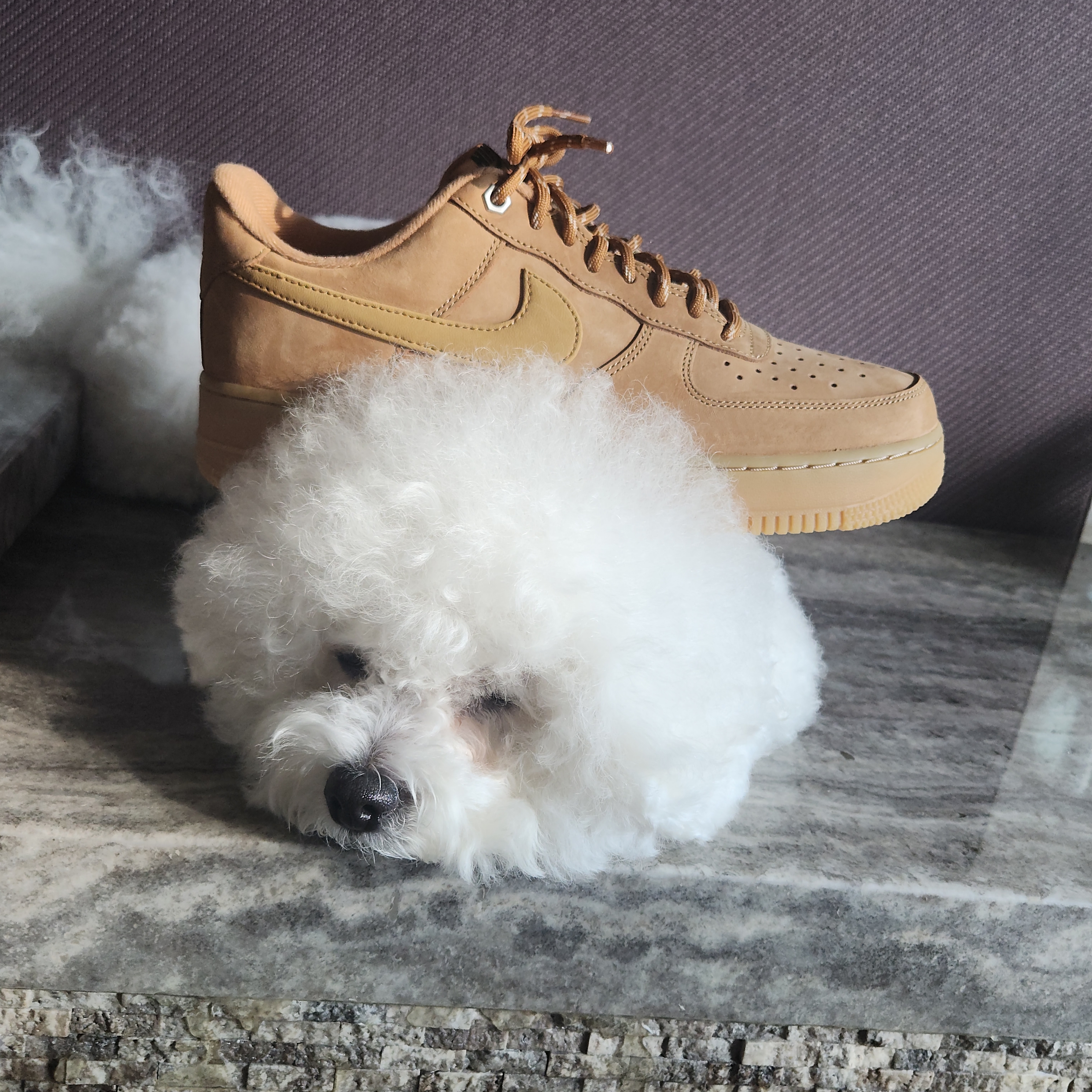 Nike Air Force 1 '07 WB Flax 착용 스타일