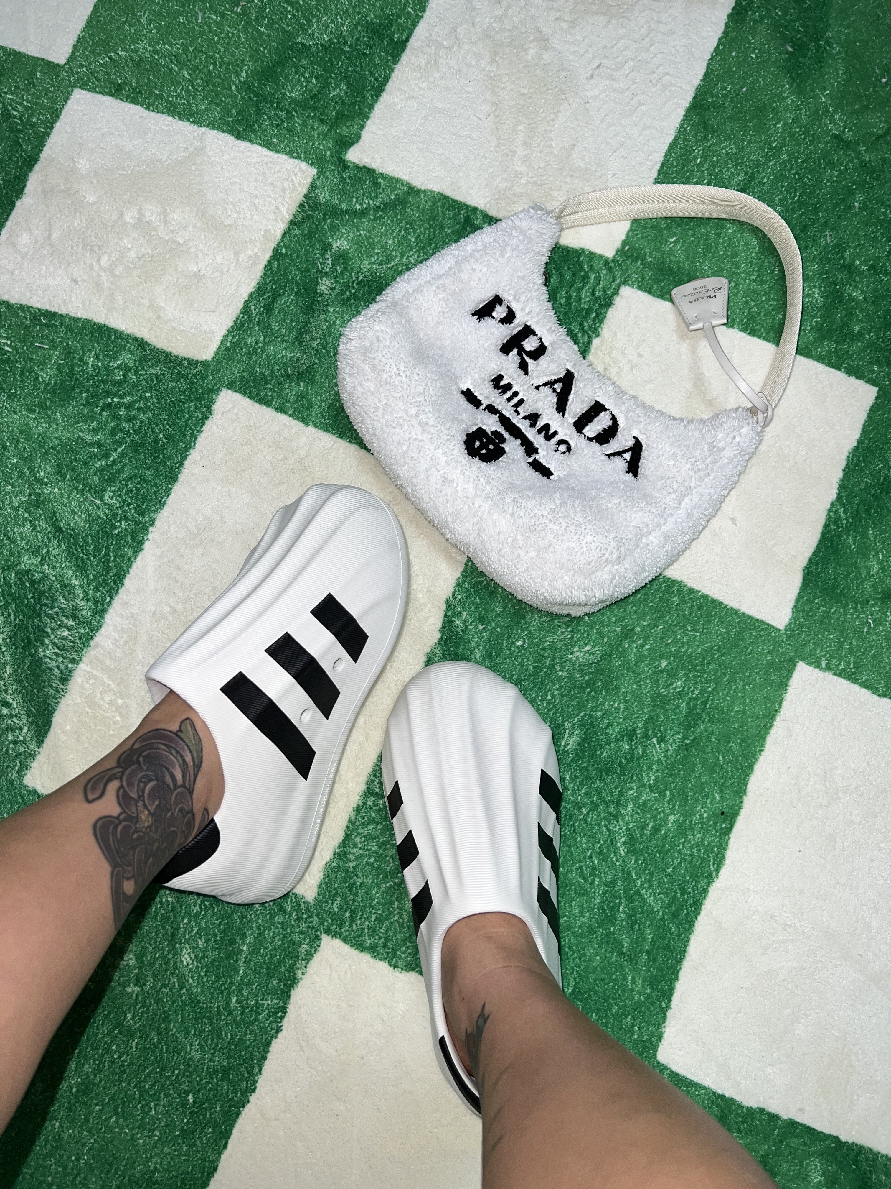 Adidas Adifom Superstar Core White 착용 스타일 - 3