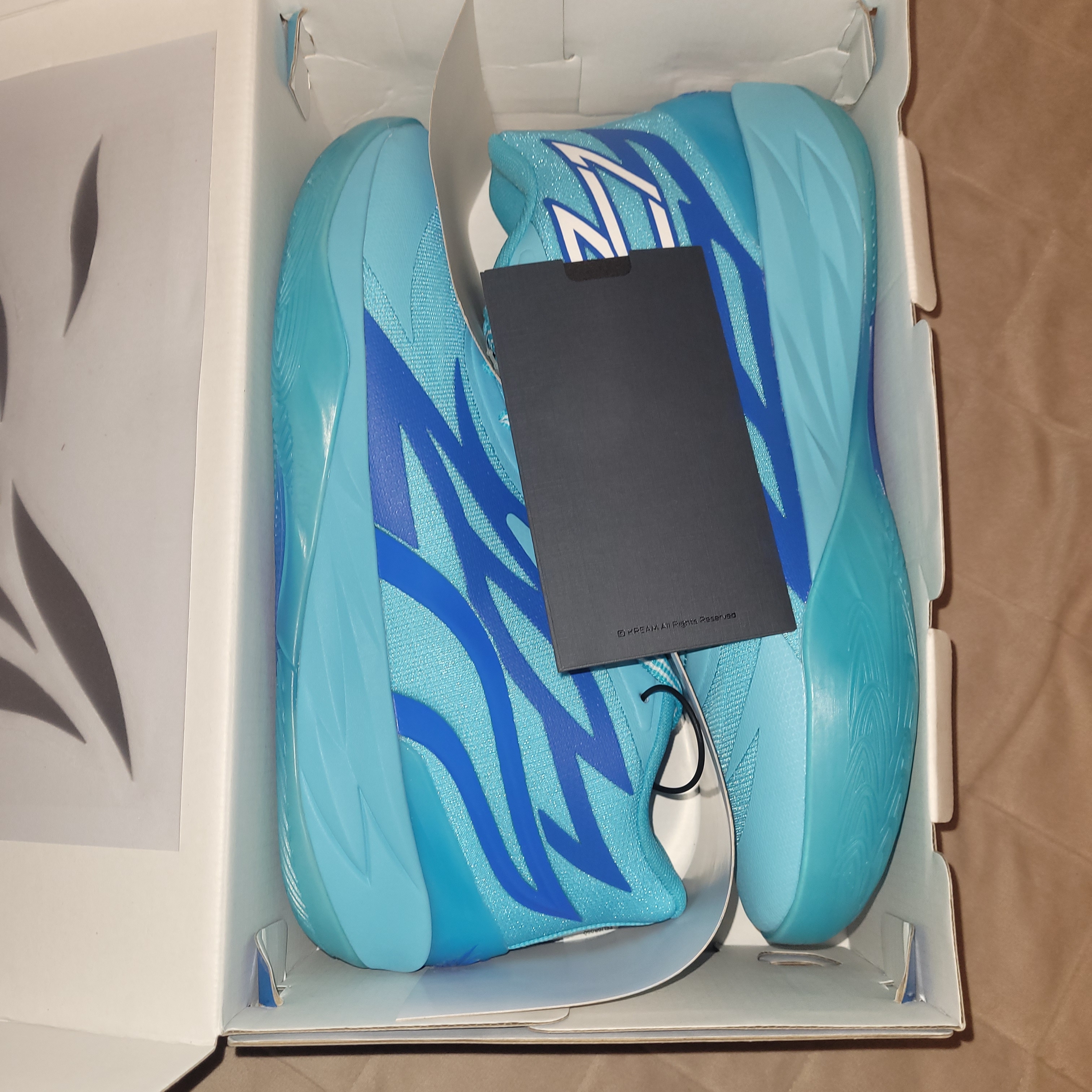 Puma MB.02 Lamelo Ball Blue Atoll Ultra Blue 착용 스타일 - 2