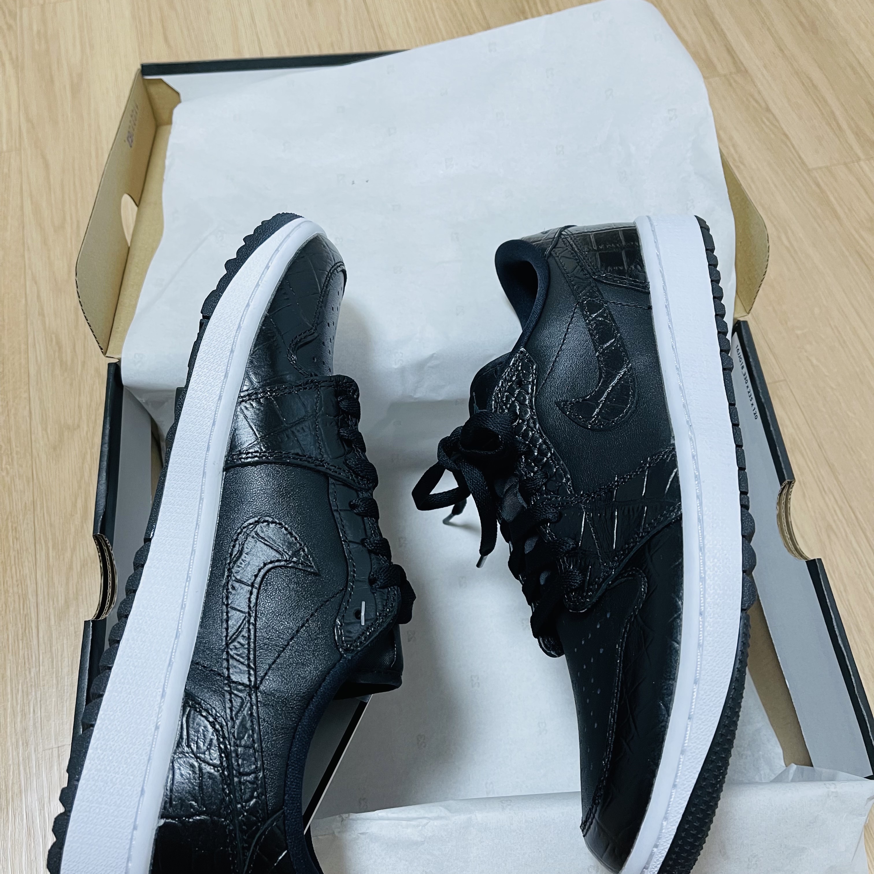 Jordan 1 Low Golf Black Iron Grey 착용 스타일 - 1