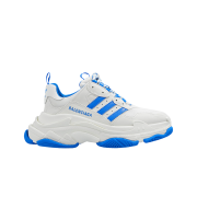 (W) Balenciaga x Adidas Triple S Sneakers White Blue