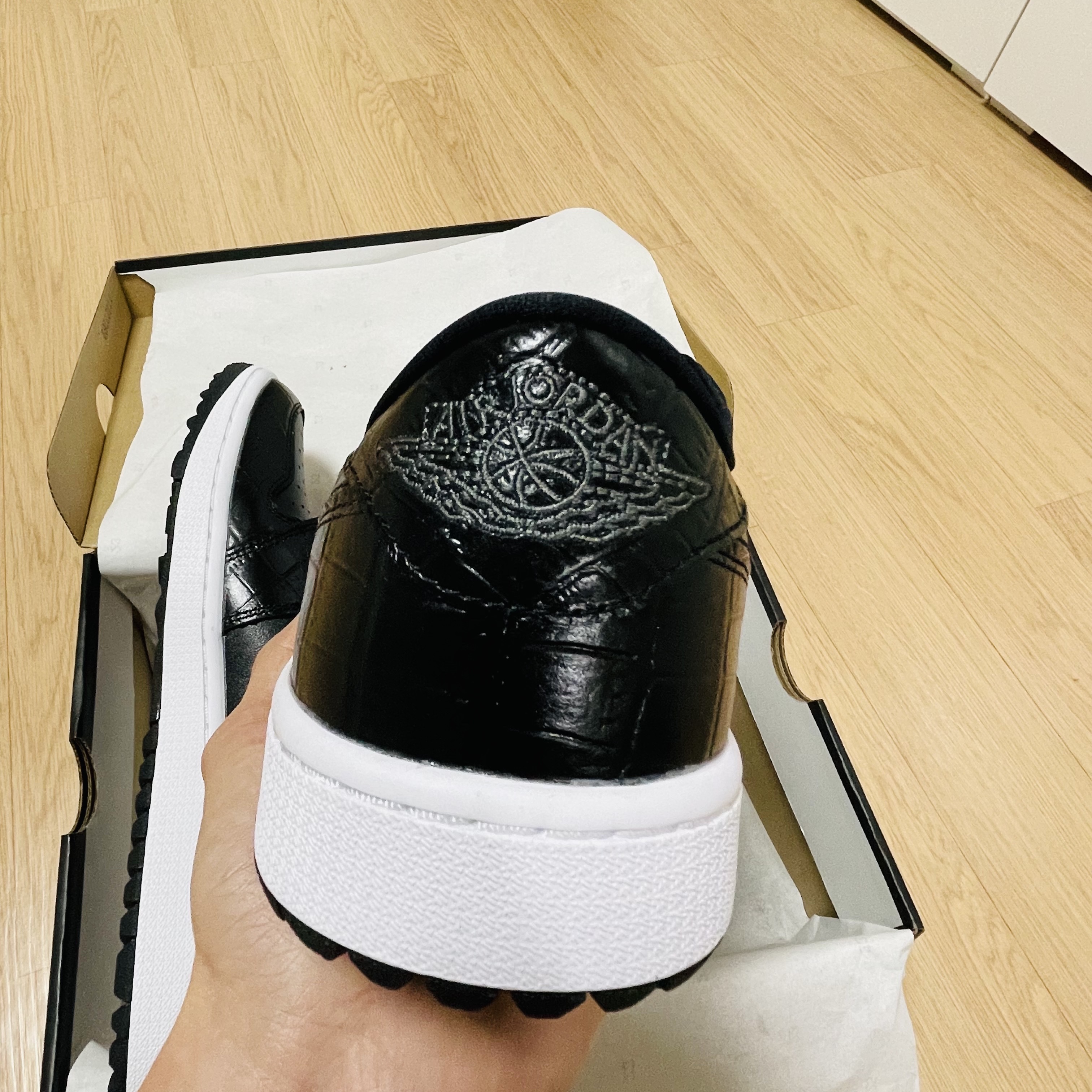 Jordan 1 Low Golf Black Iron Grey 착용 스타일 - 4