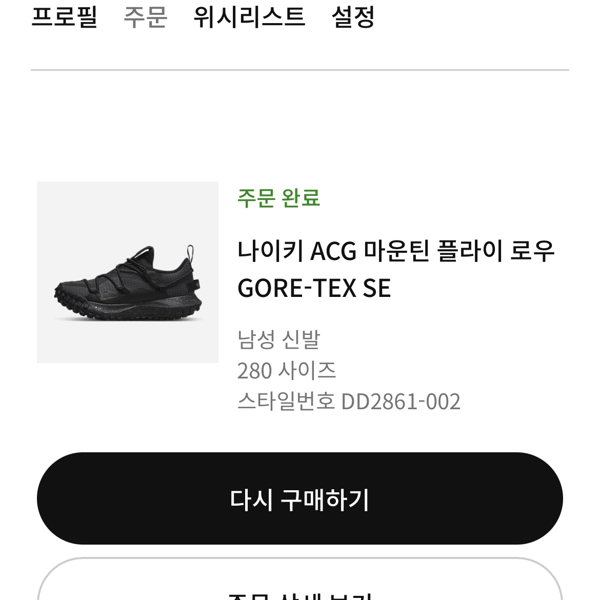 Nike ACG Mountain Fly Low Gore-Tex SE Dark Smoke Grey 착용 스타일