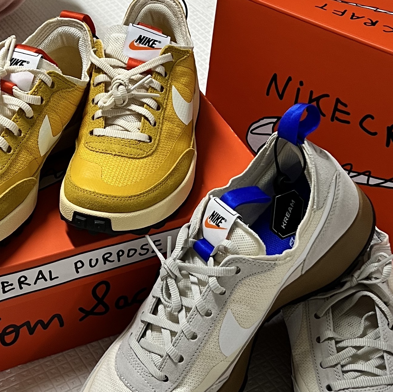 Nike x Tom Sachs General Purpose Shoe Archive, Nike x Tom Sachs General Purpose Shoe Light Cream 착용 스타일 - 1