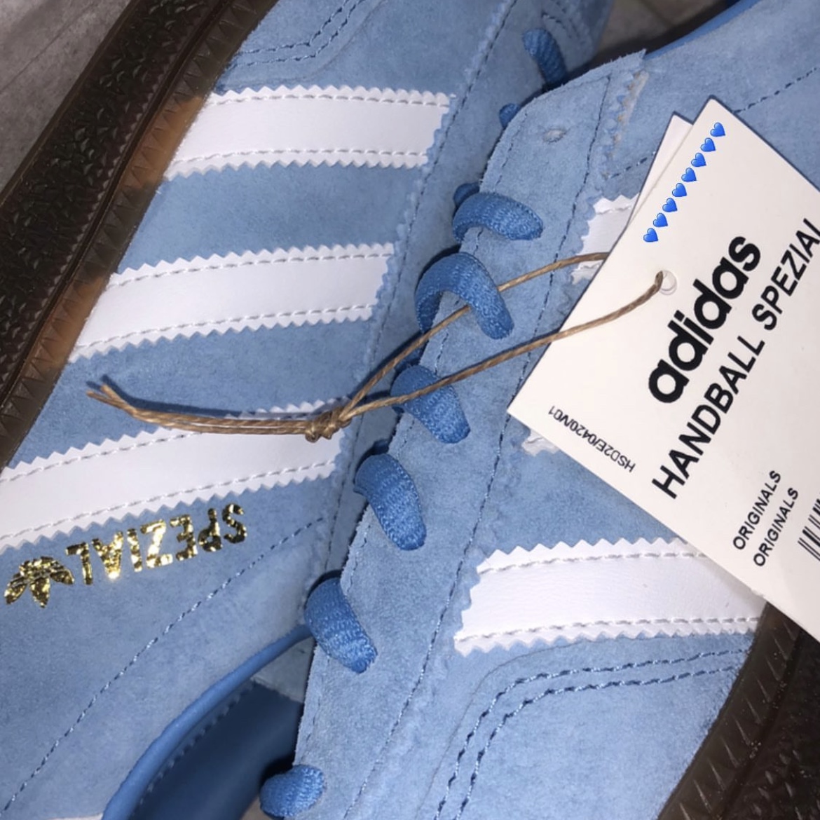Adidas Spezial Handball Light Blue 착용 스타일