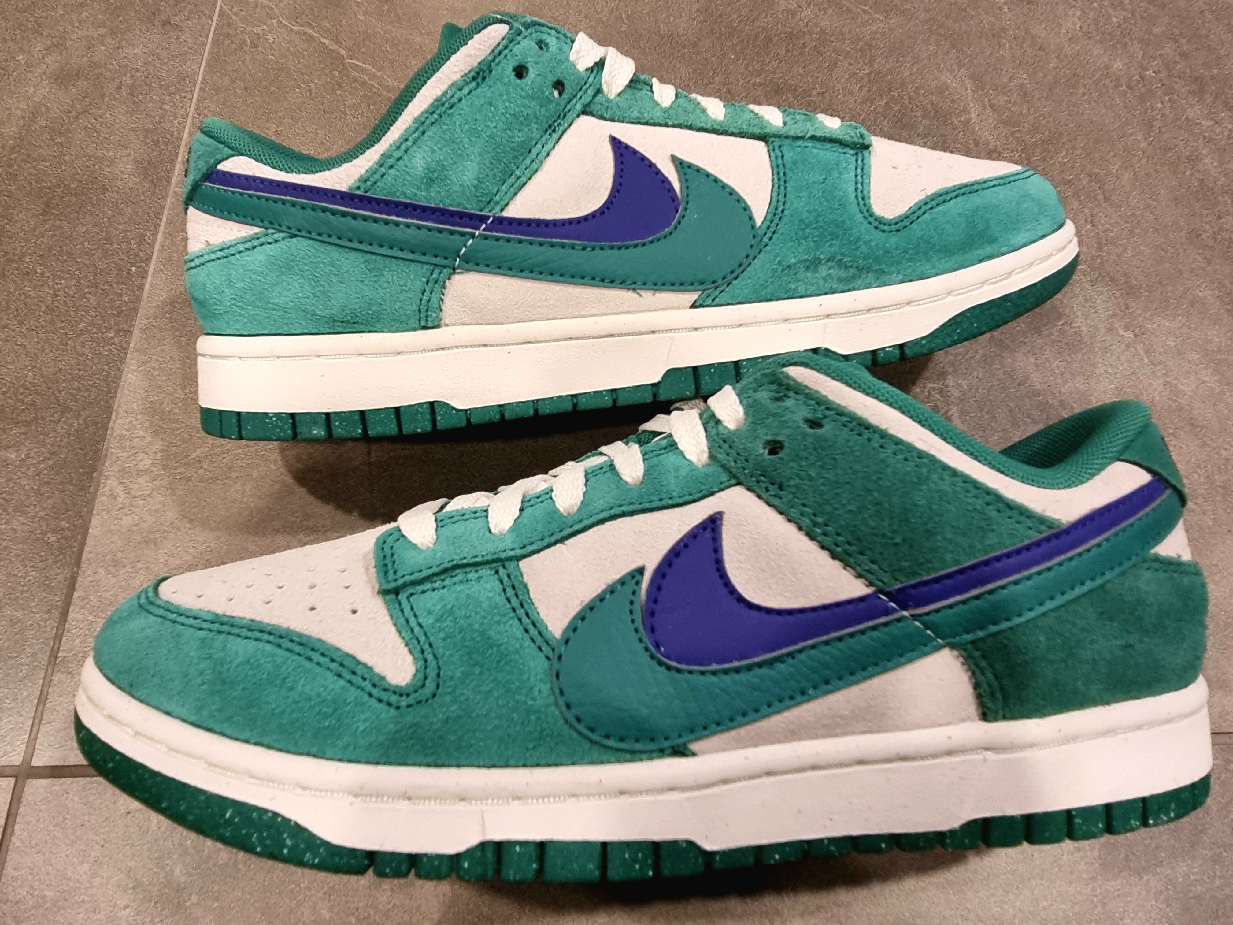 (W) Nike Dunk Low SE 85 Neptune Green and Sail 착용 스타일 - 4