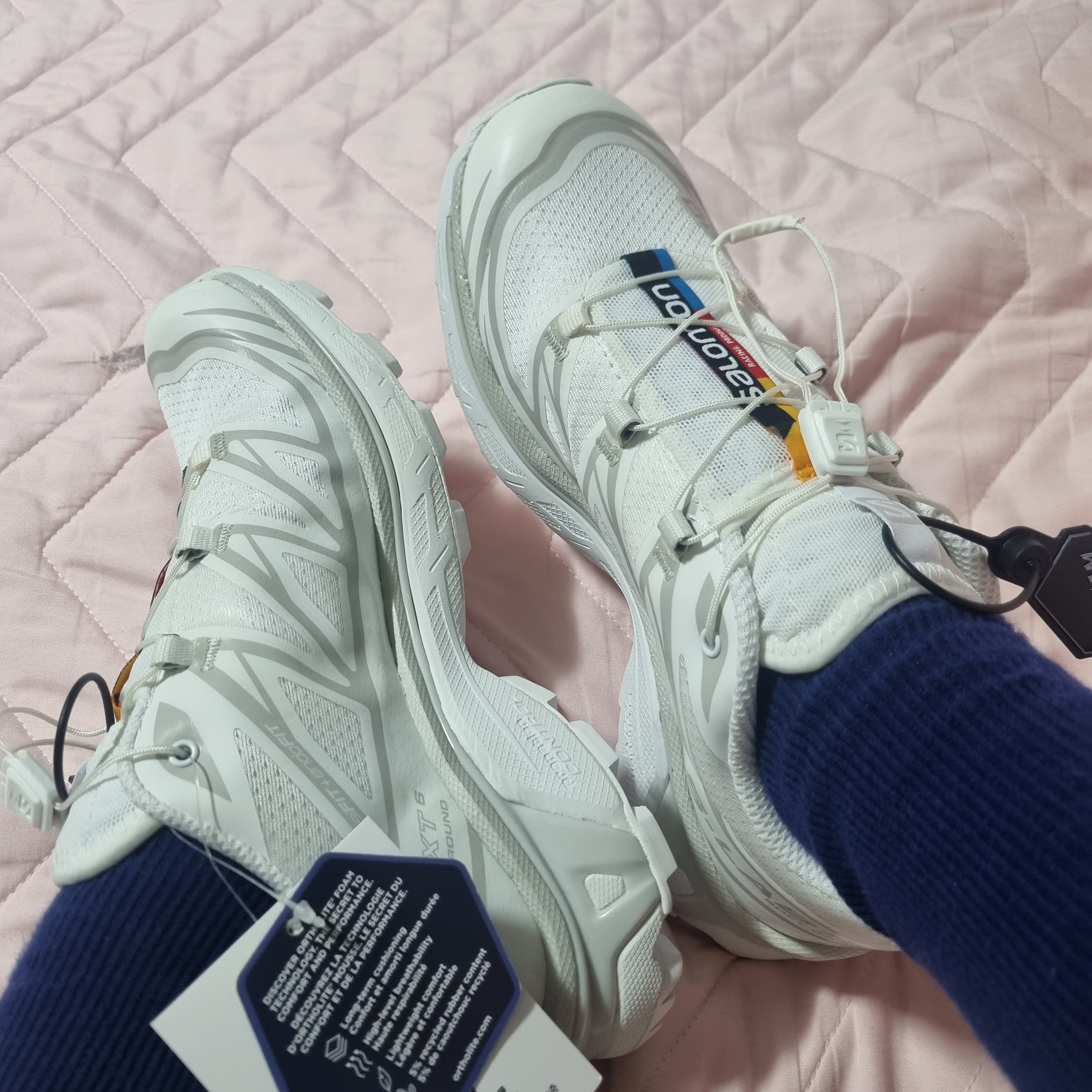 Salomon XT-6 ADV White 착용 스타일
