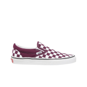 Vans Classic Slip-On Checkerboard Grape Wine True White