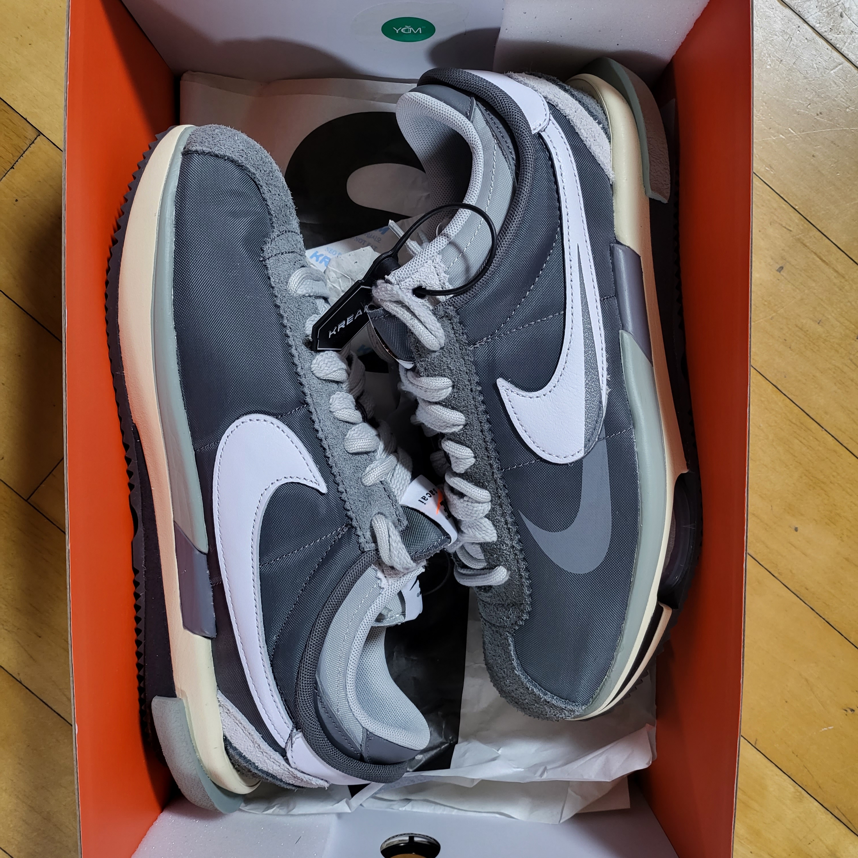 Nike x Sacai Zoom Cortez SP Iron Grey 착용 스타일