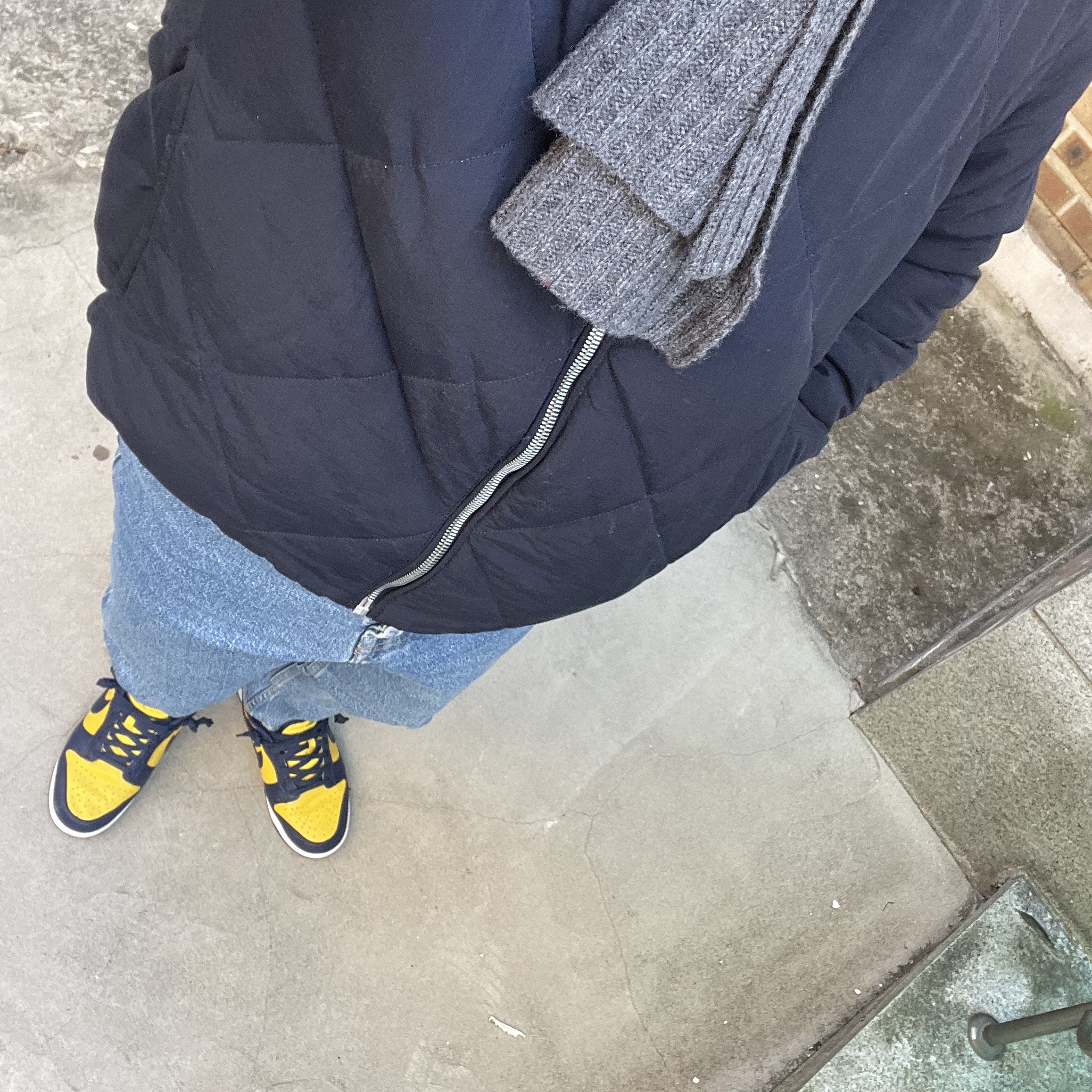 IAB Studio Hoodie Navy - 21SS, Nike Dunk Low Retro Varsity Maize 착용 스타일 - 2