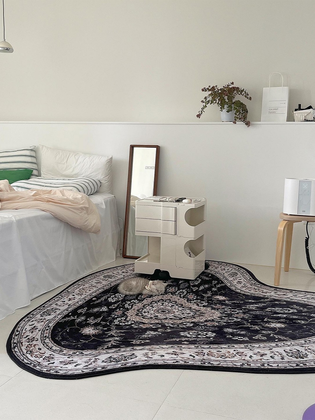Say Touche Liquified Persian Rug Black (L) 착용 스타일 - 1