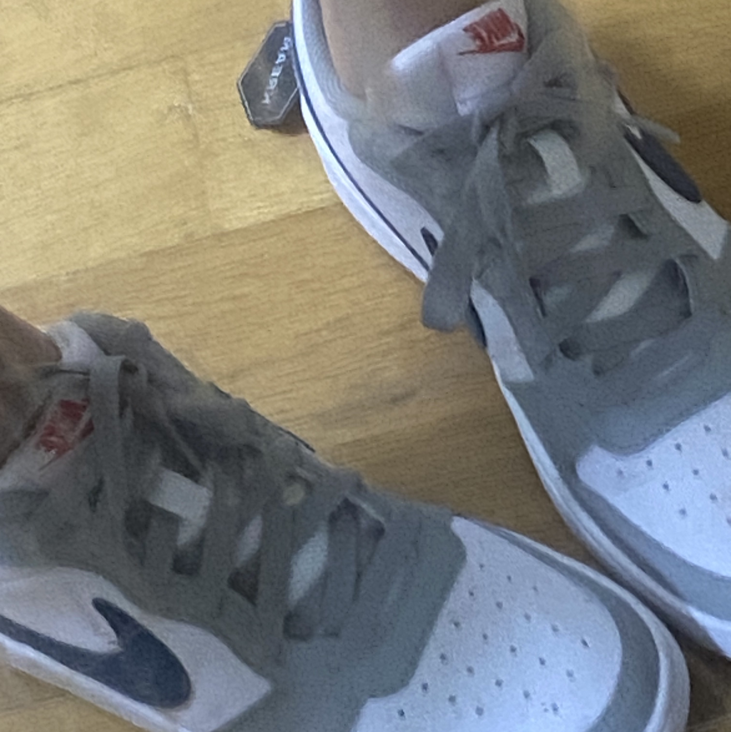 (GS) Nike Court Borough Low 2 Light Smoke Grey 착용 스타일