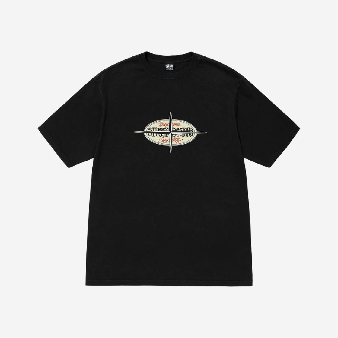 Stussy Points Pigment Dyed T-Shirt Black 상세 이미지 1