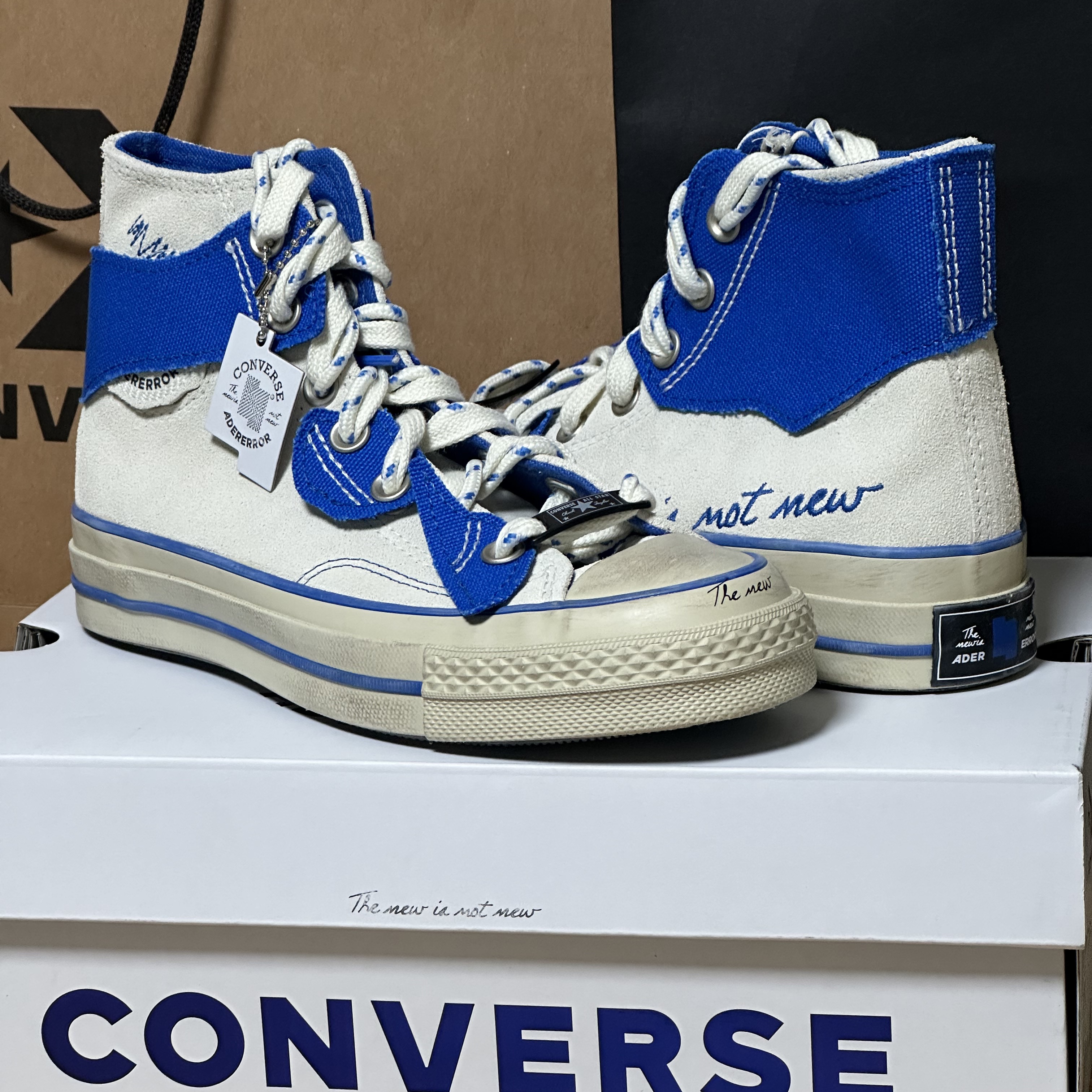 Converse x Ader Error Chuck 70 High White 착용 스타일