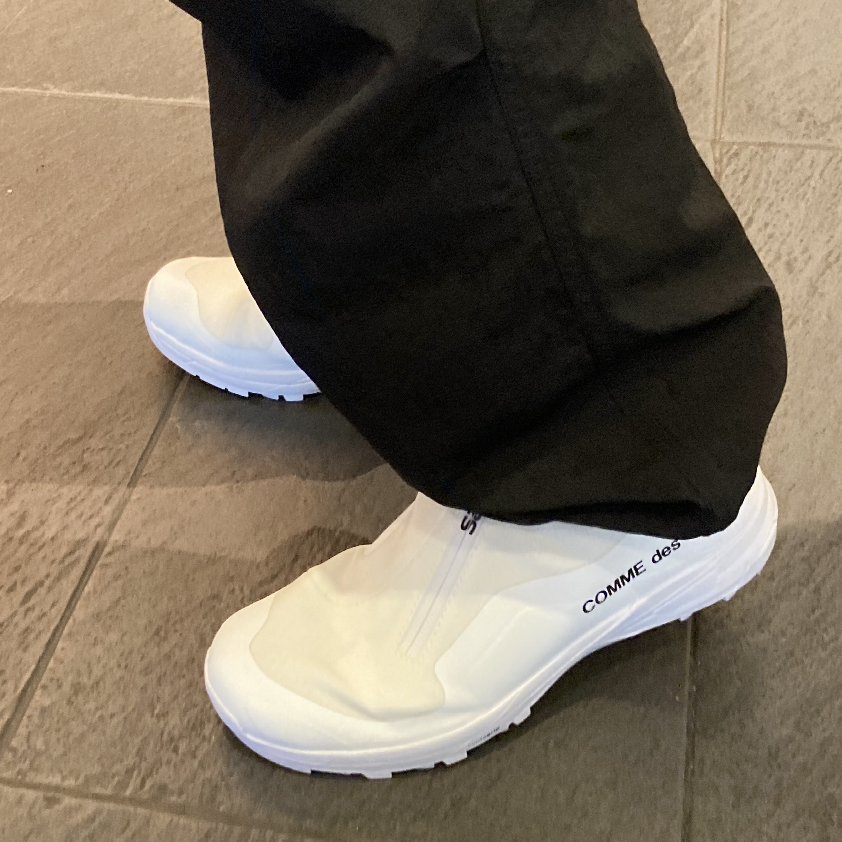 Salomon x Comme des Garcons XA-Alpine 2 White 착용 스타일