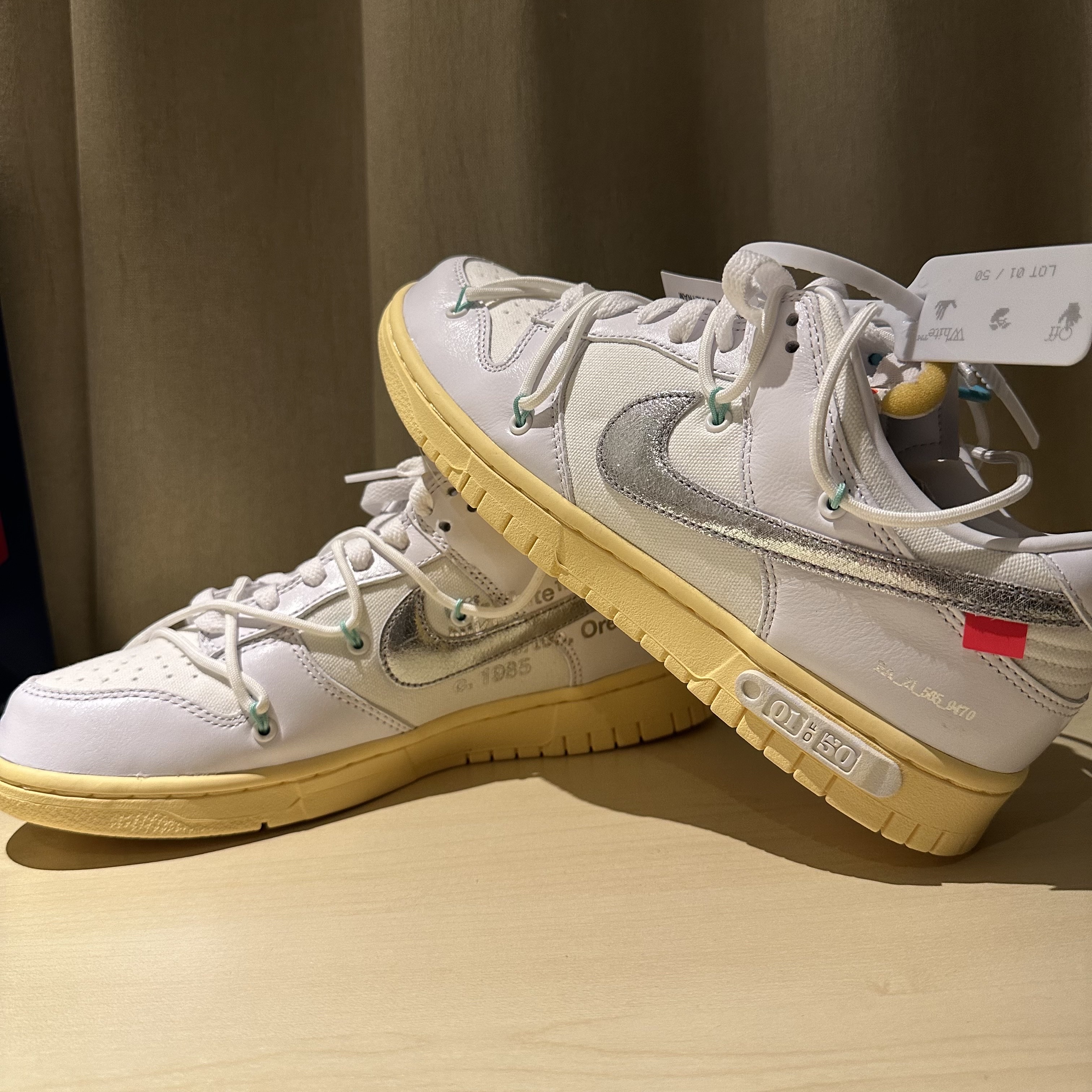 Nike x Off-White Dunk Low The 50 - Lot 1 착용 스타일 - 1