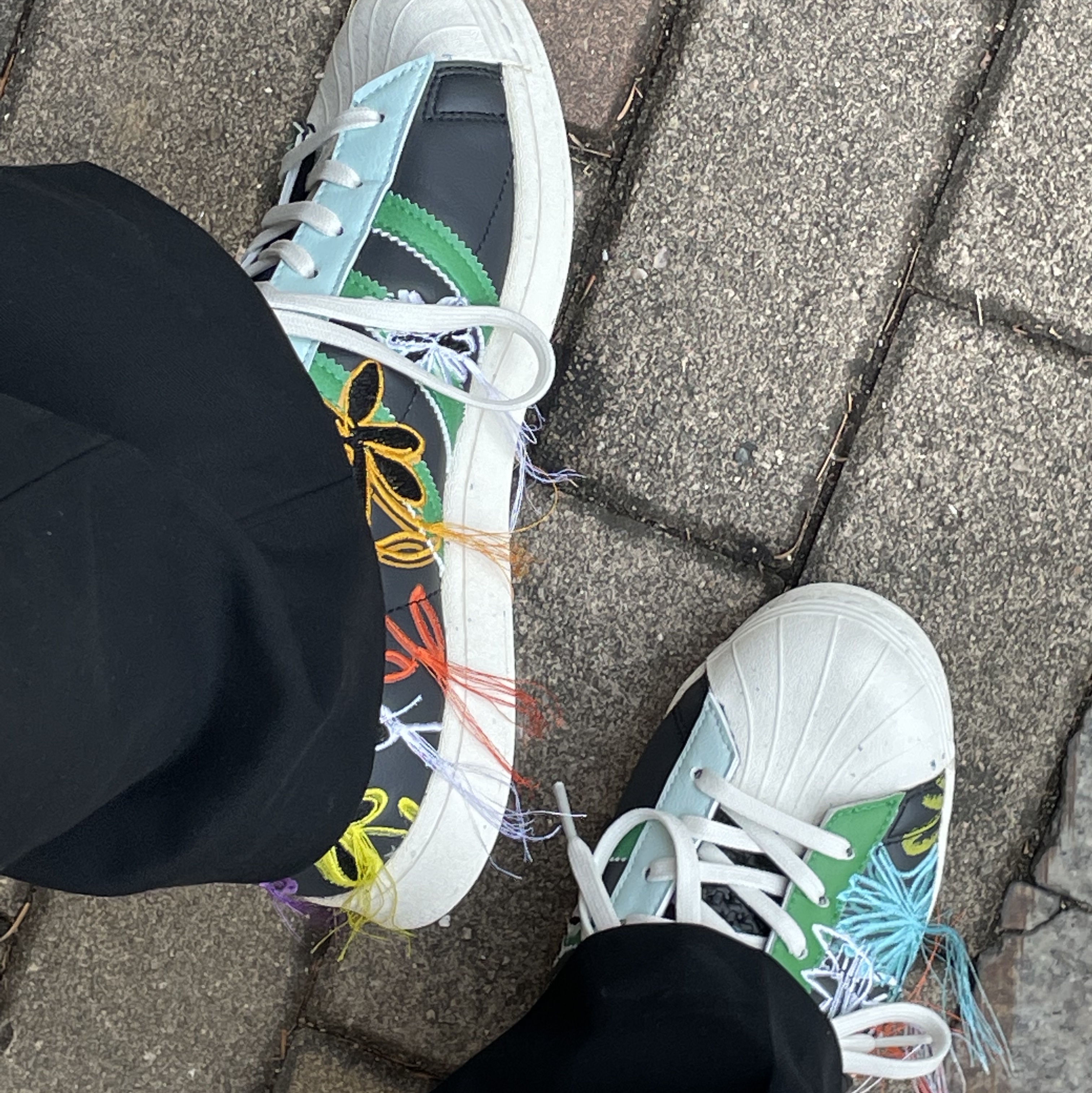 Adidas x Sean Wotherspoon Superstar Superearth Black 착용 스타일 - 1