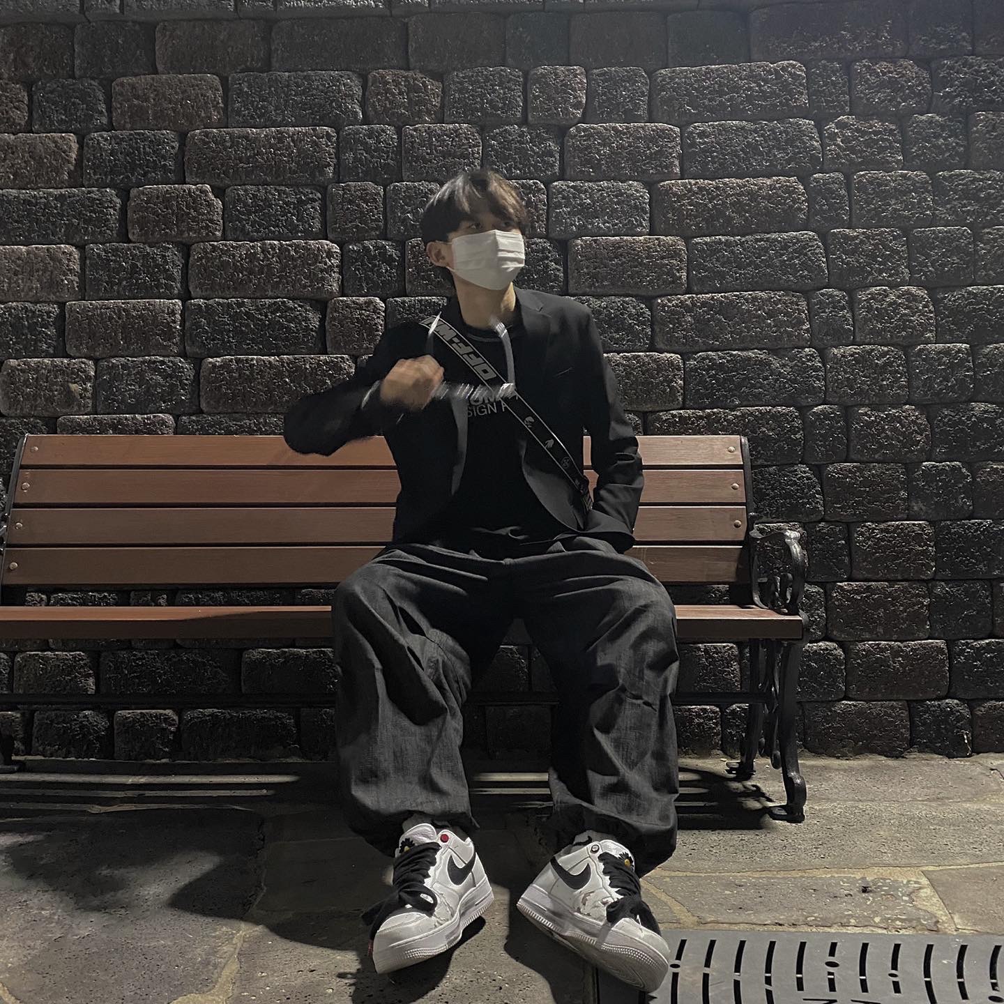 Nike x Peaceminusone Air Force 1 Low Para-Noise 2.0, Off-White x Amore Pacific Protection Box (Without Cosmetics) 착용 스타일 - 2