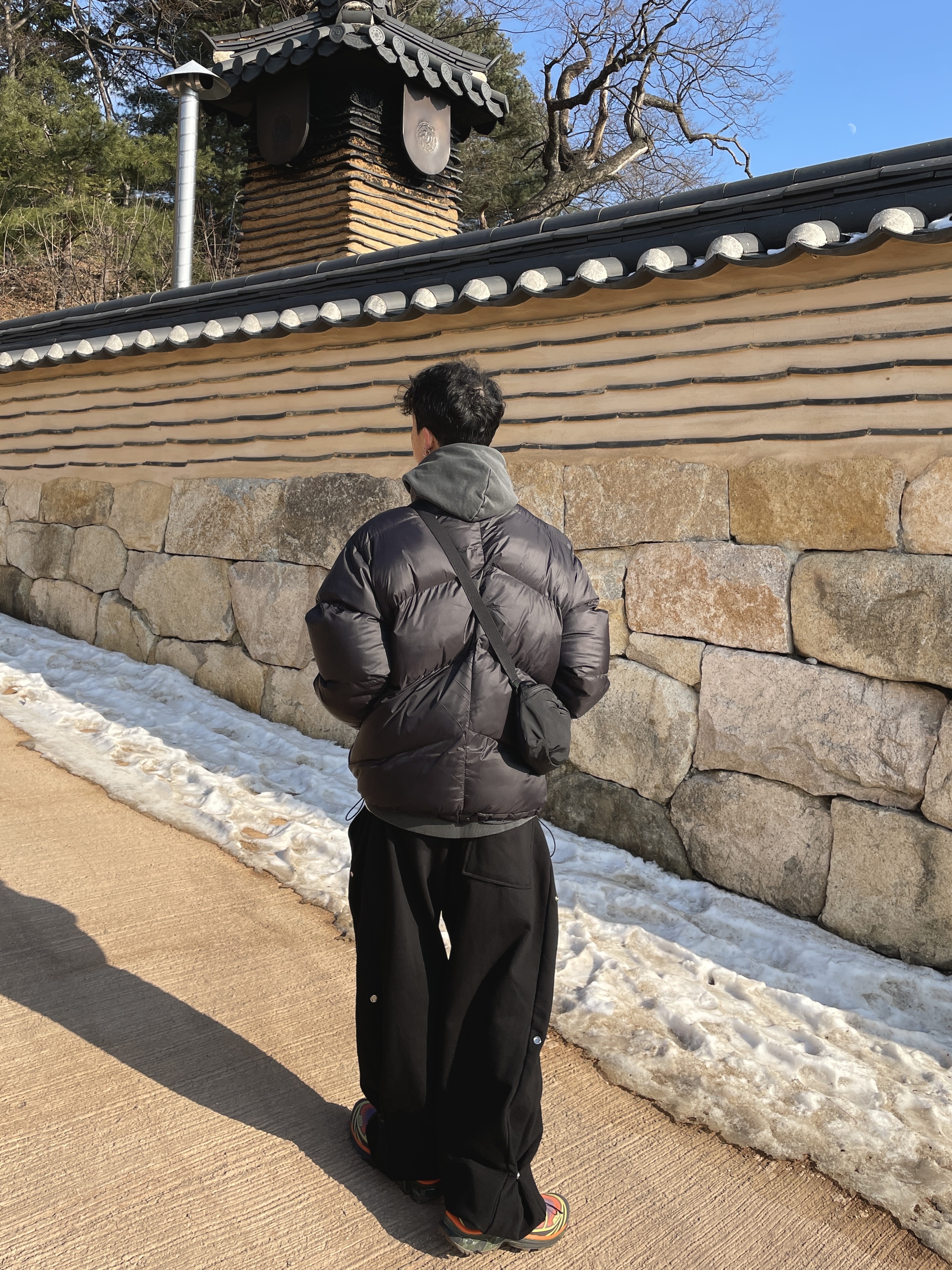 Arc'teryx Mantis 1 Waistpack Black, Salomon XT-6 Skyline Moonscape 착용 스타일