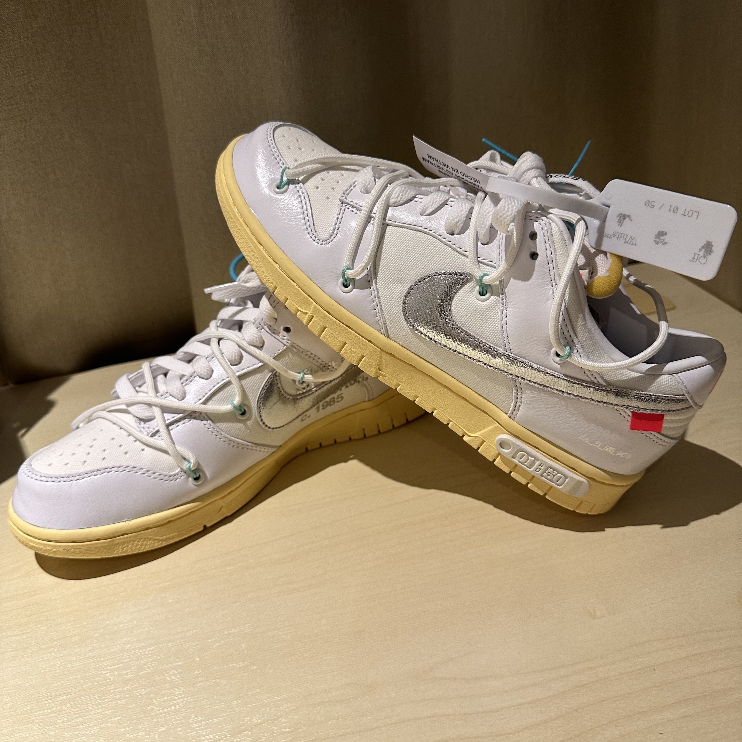 Nike x Off-White Dunk Low The 50 - Lot 1 착용 스타일 - 2