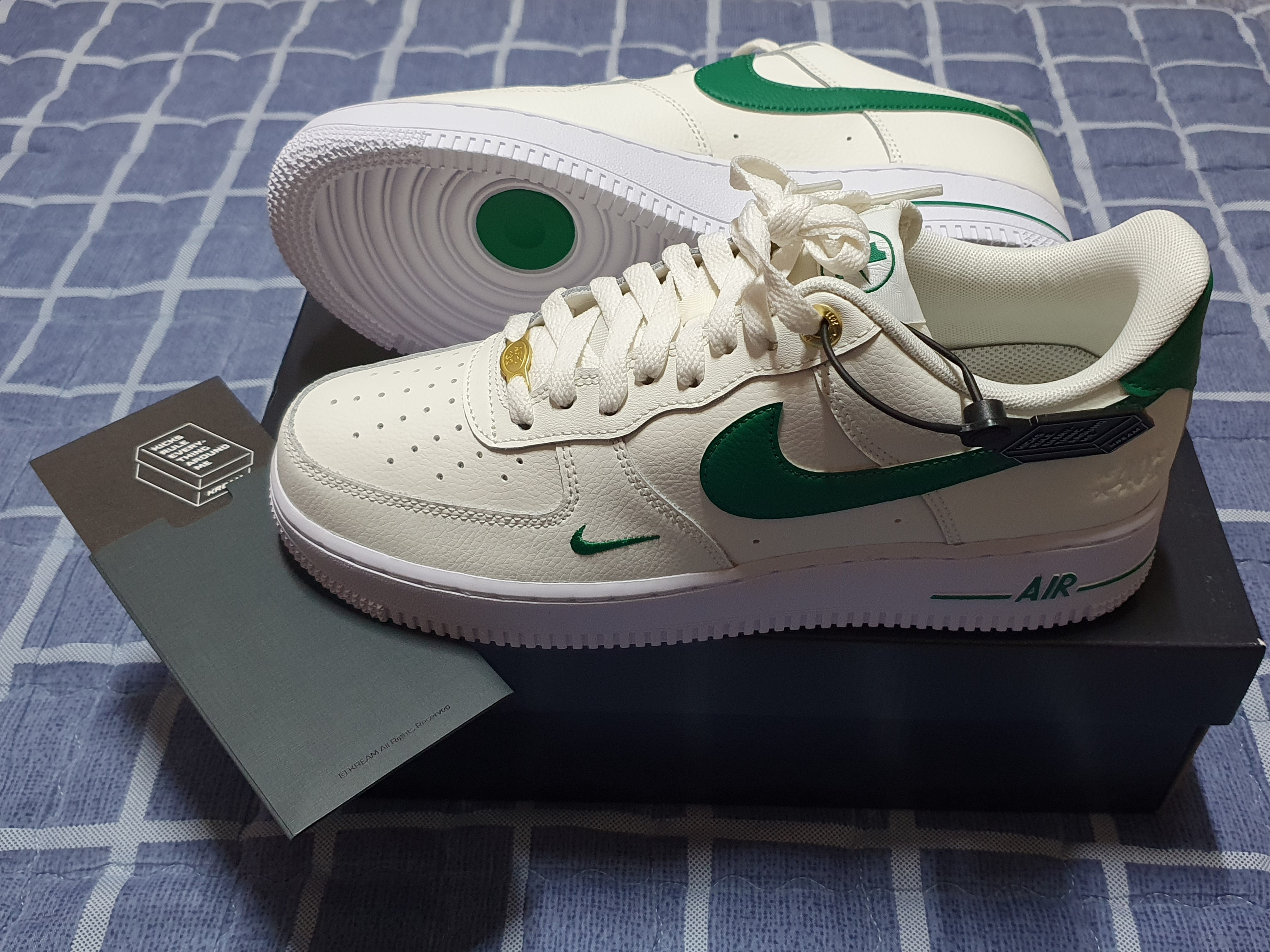 Nike Air Force 1 '07 LV8 40th Anniversary Join Forces Sail Malachite 착용 스타일