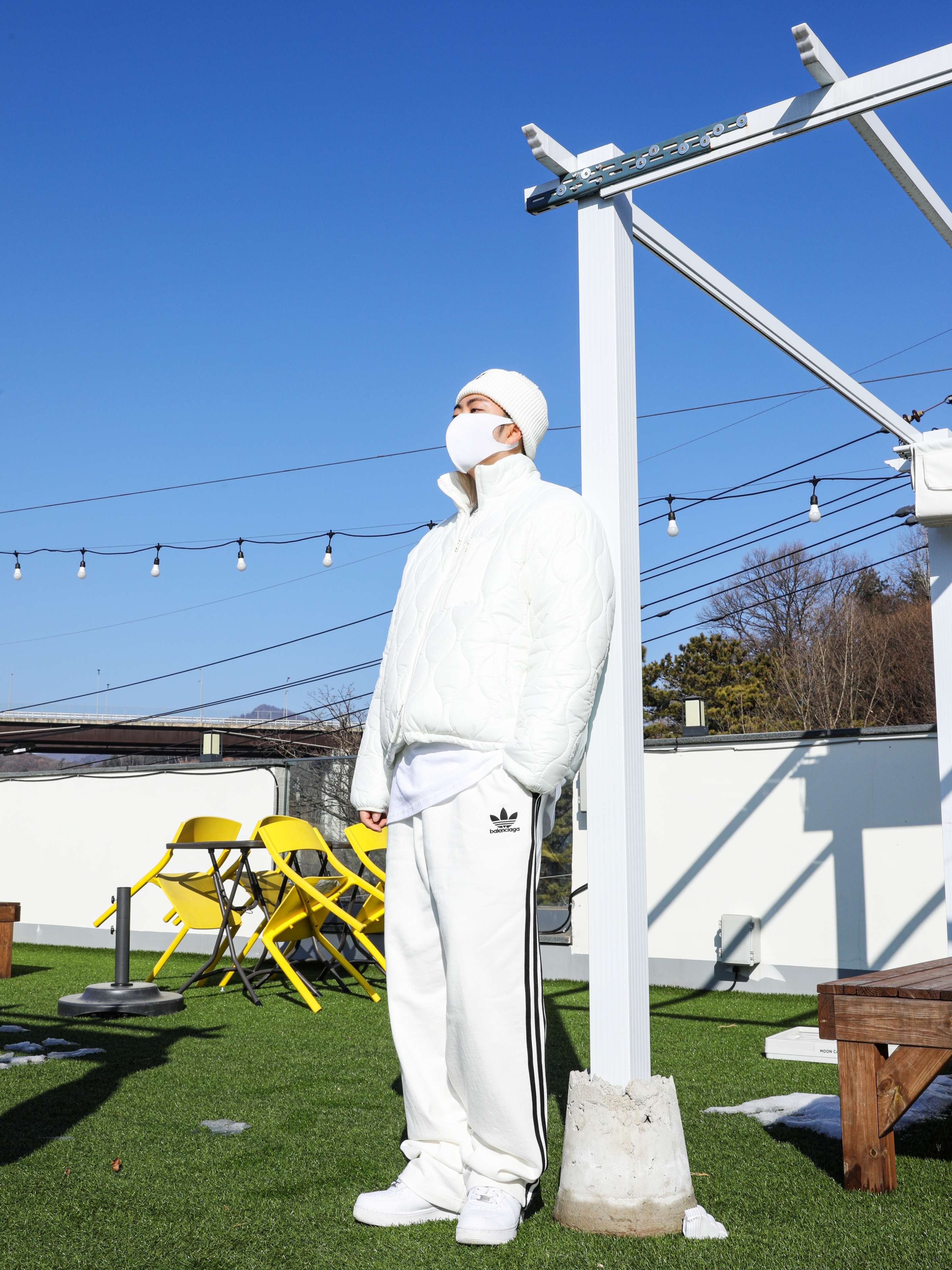 Nike Air Force 1 '07 Low White 착용 스타일 - 2