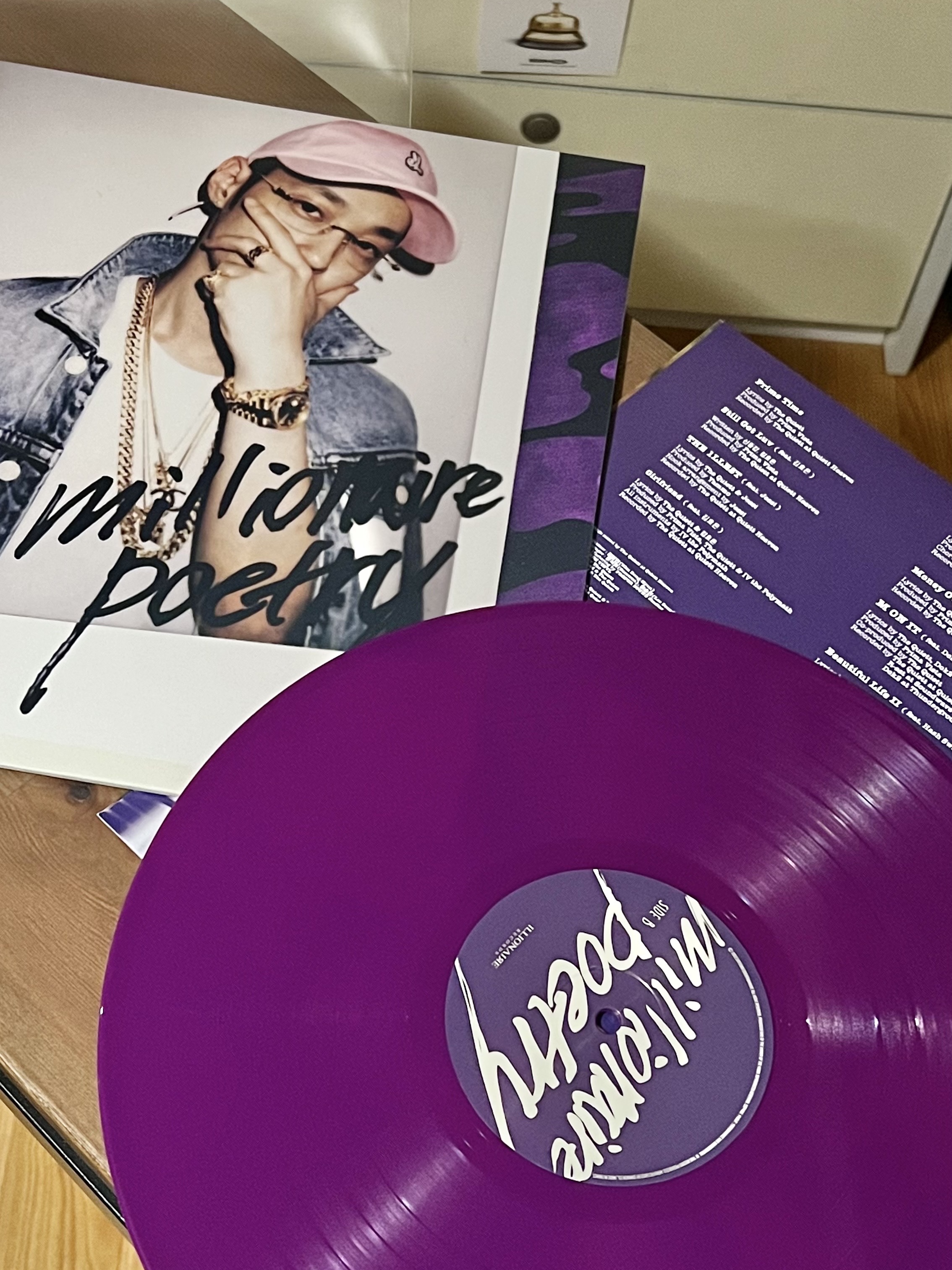 The Quiett Millionaire Poetry LP Purple 착용 스타일