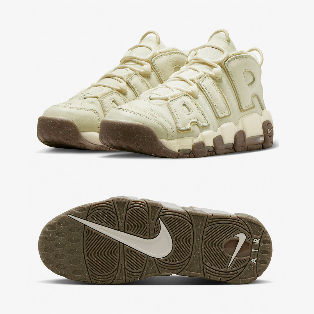 Nike Air More Uptempo Coconut Milk 착용 스타일 - 2